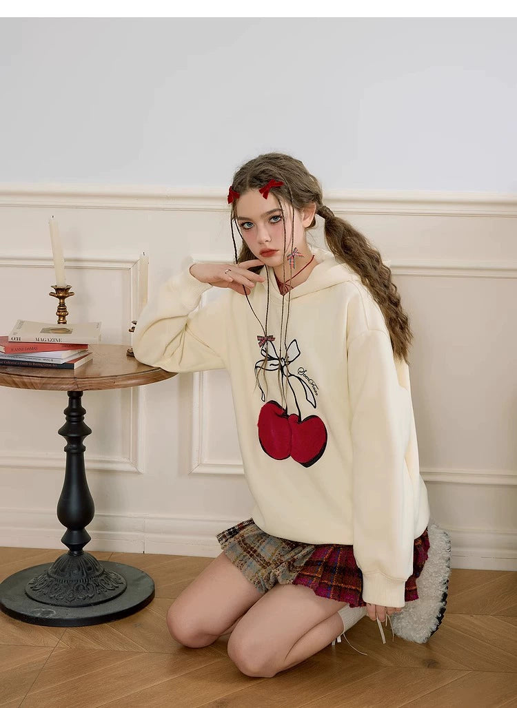 Cherry Bow Knit Sweater