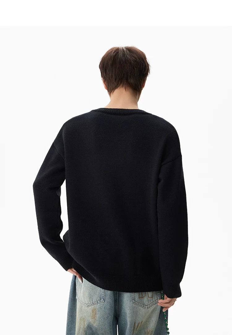 Campus Mist Henley Knit Sweater