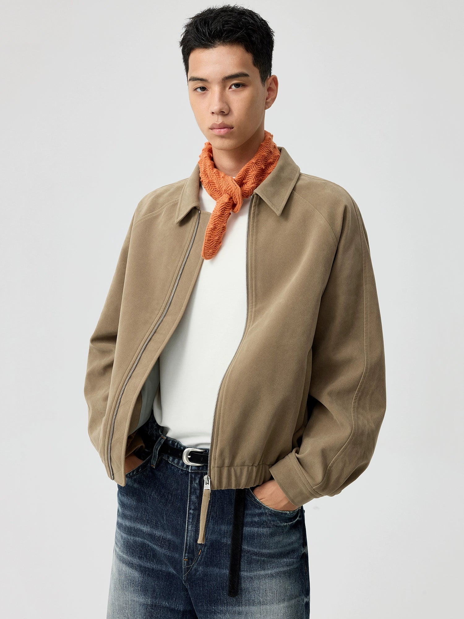 Duststone Suede Zip Jacket
