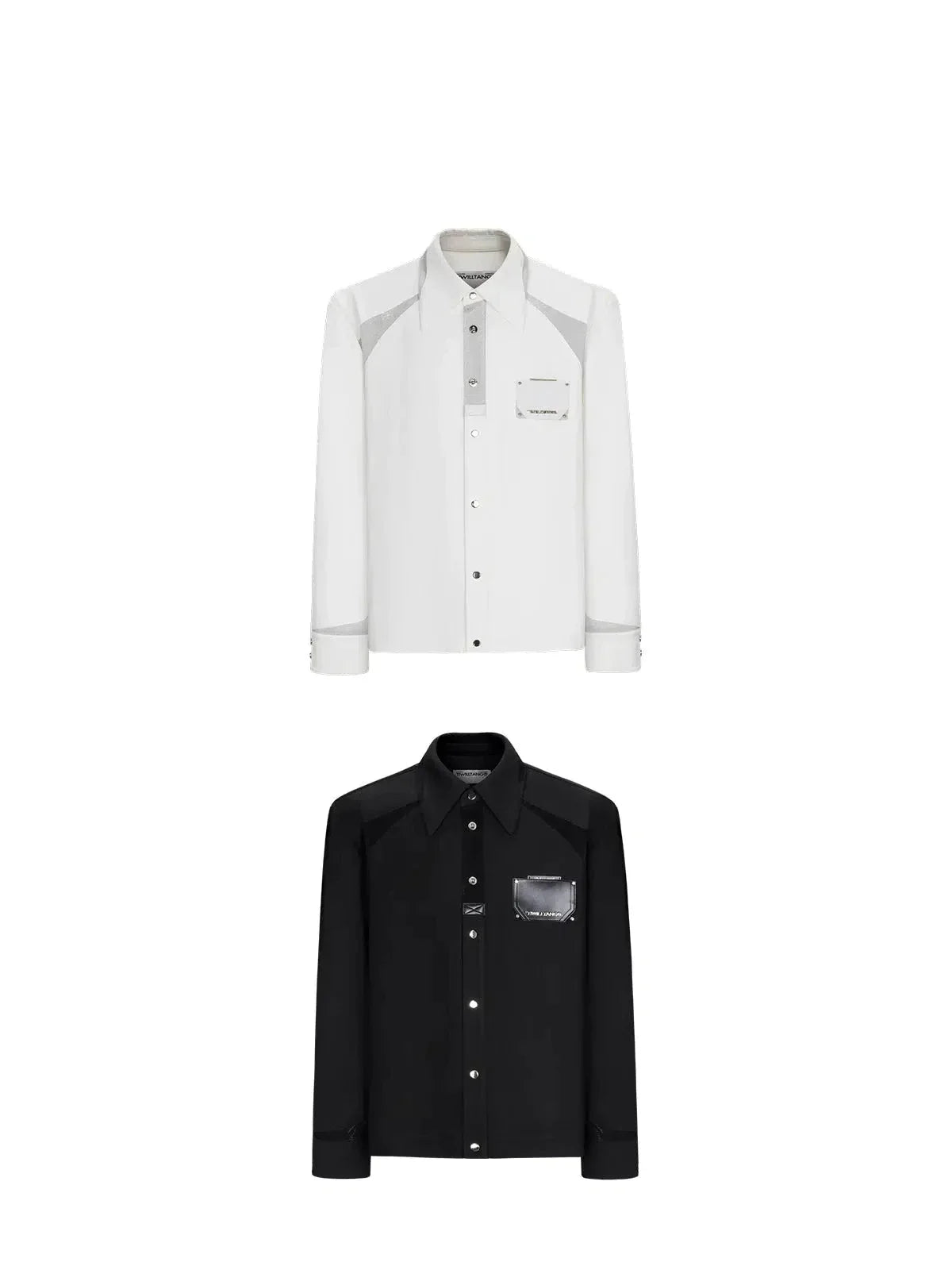 Sleek Wide Shoulder Buttoned Classic Shirt - chiclara