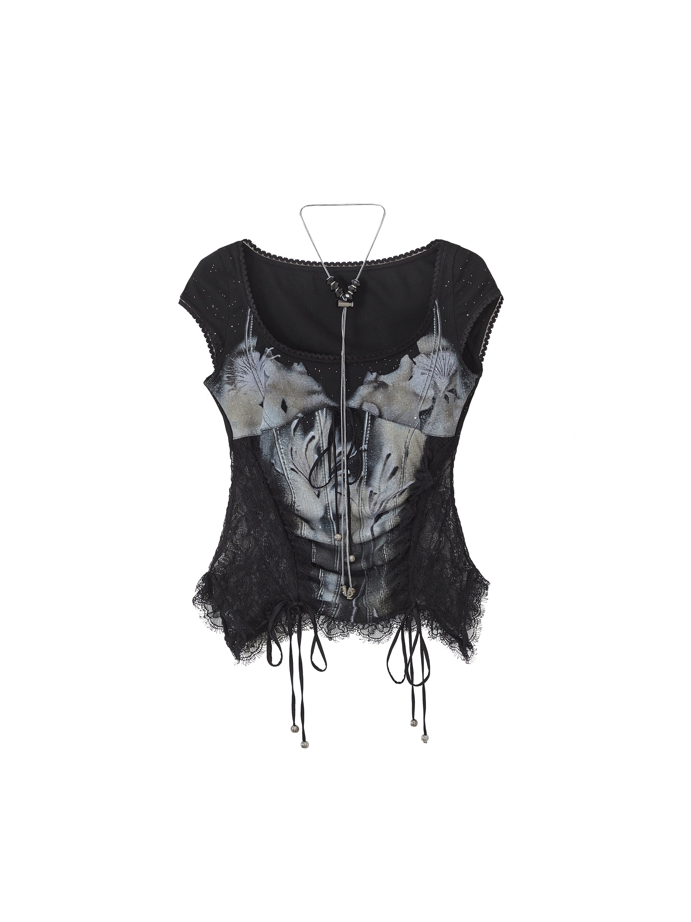 Of Akiva Gothic Romantic Corset Top