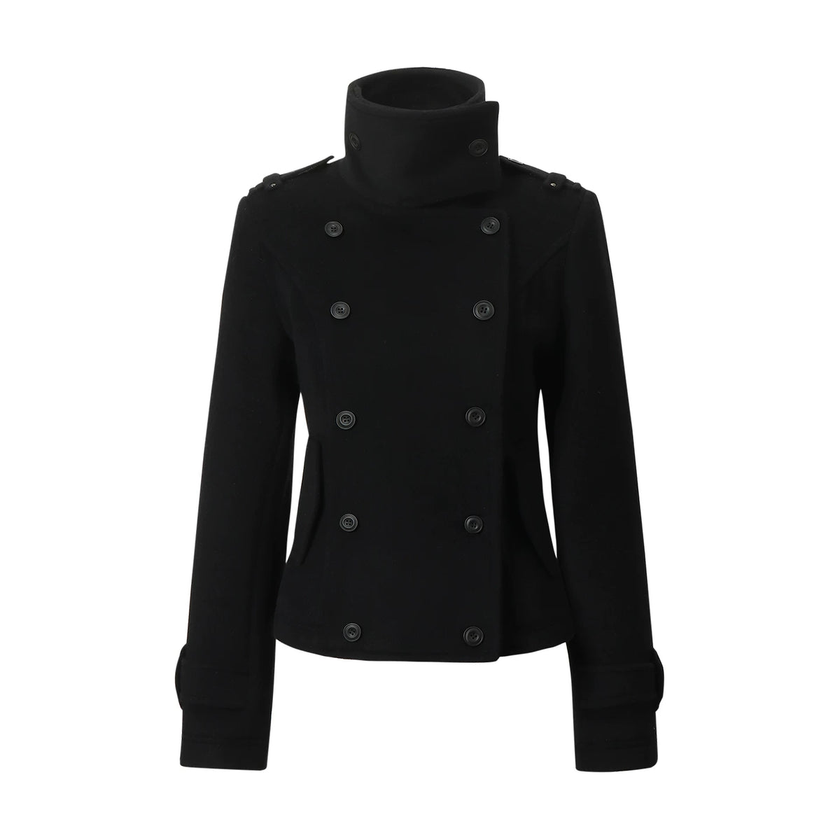 Herringbone Tweed Peacoat Jacket
