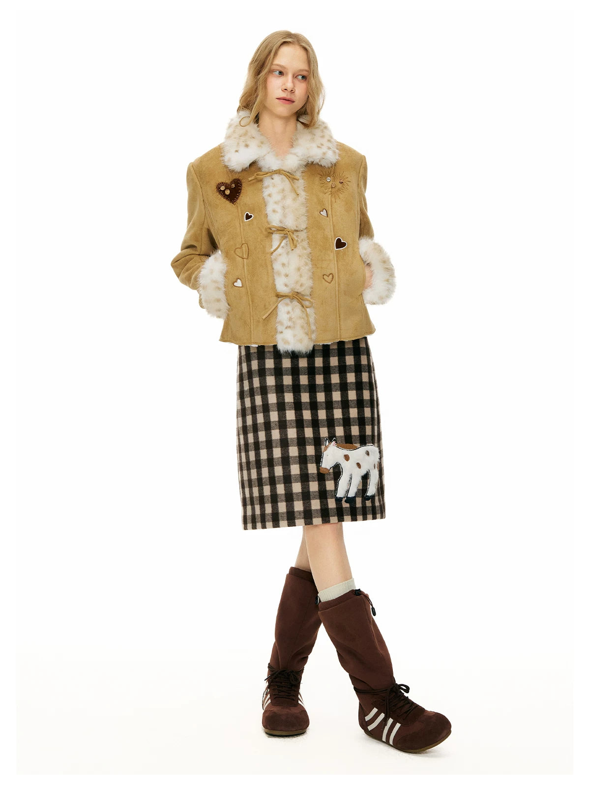 Gingham Pony Meadow Mini Skirt