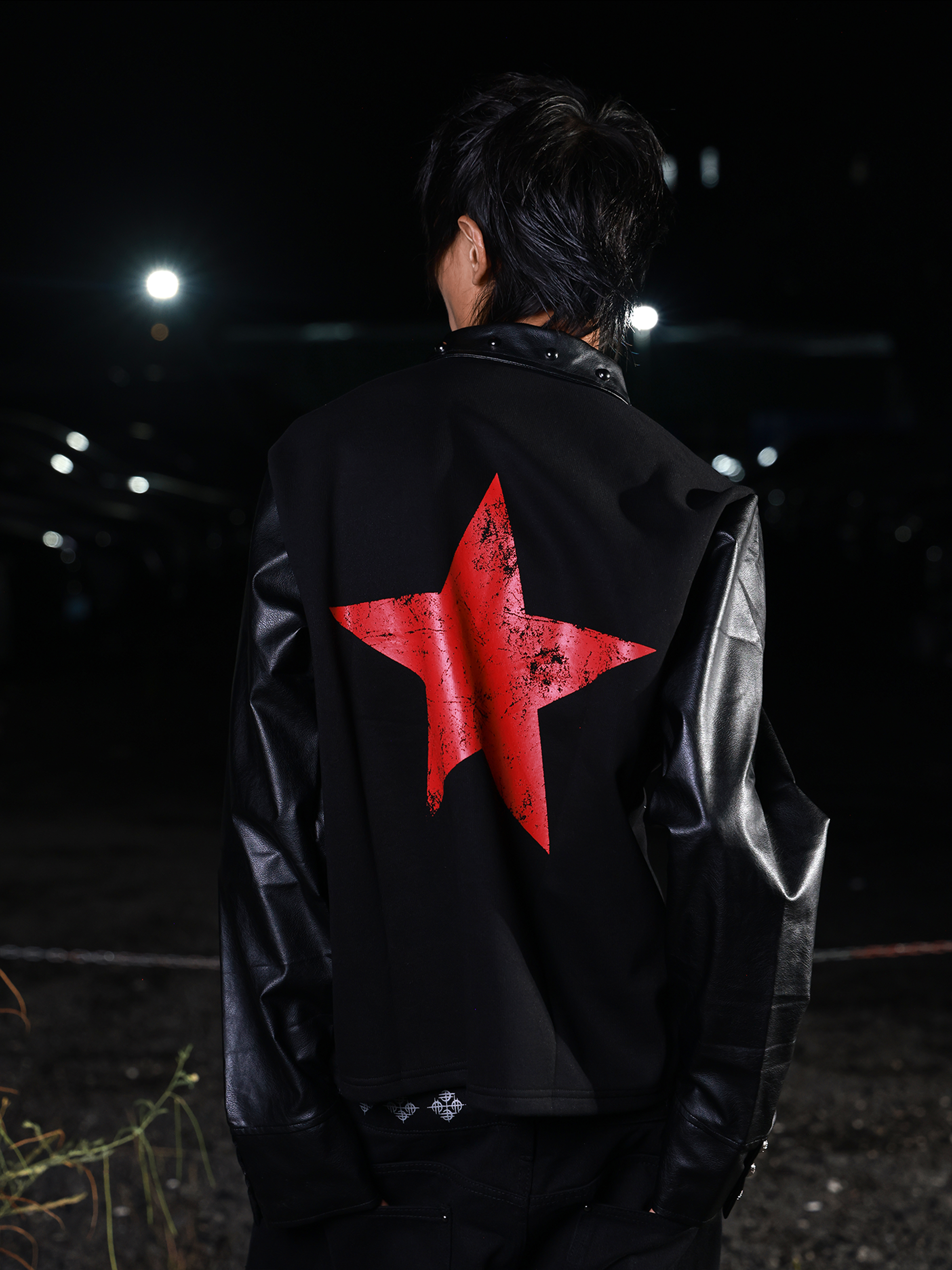 Crimson Star Crest Sleeve Polo