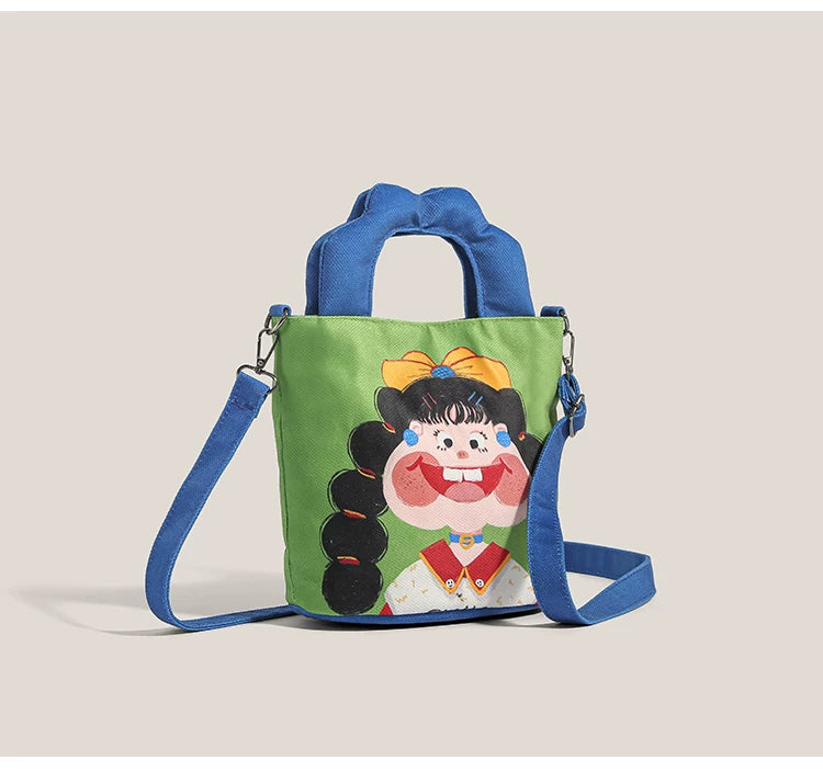 Giggles & Bows Cartoon Tote