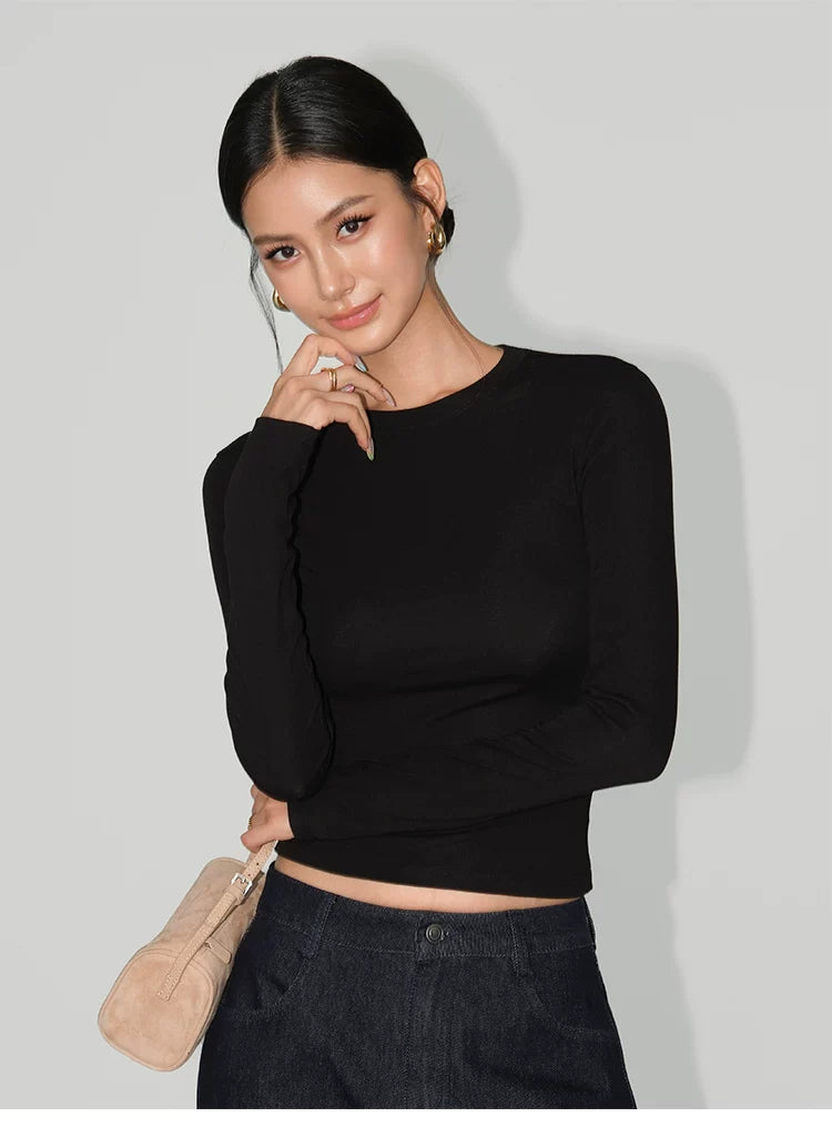 Softline Essential Ribbed Long-Sleeve Tee