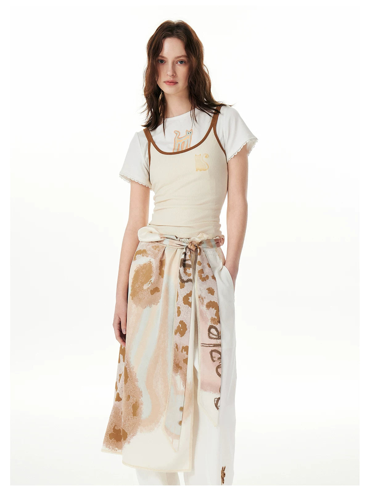 People Need Cats Painterly Wrap Bandana