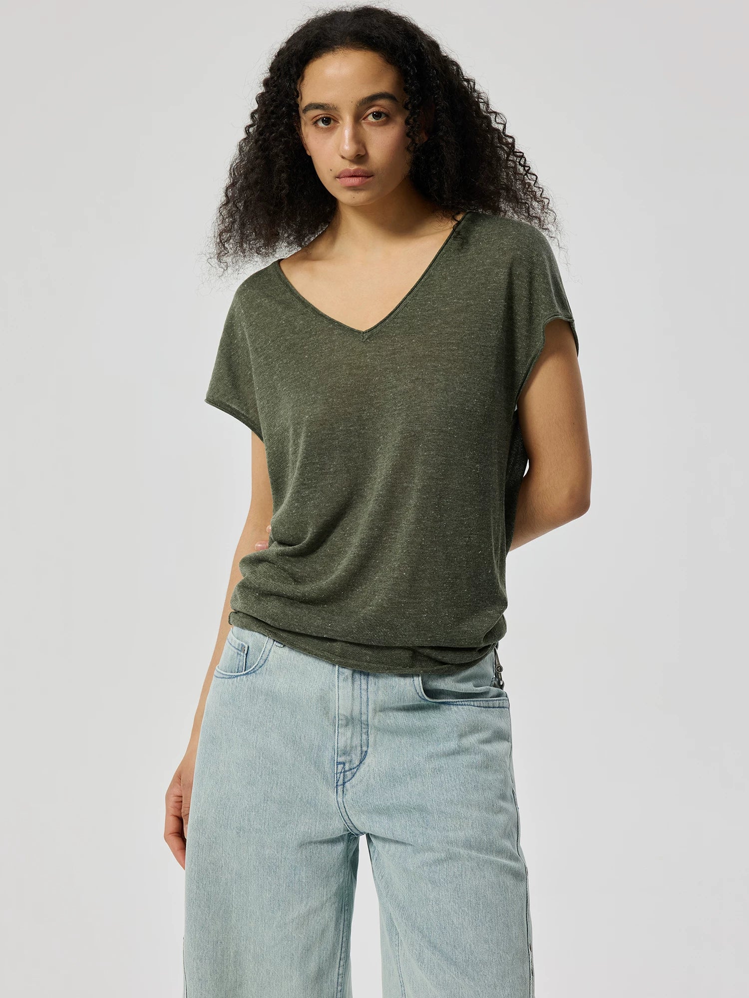 Silvair V-Neck Cap Sleeve Tee