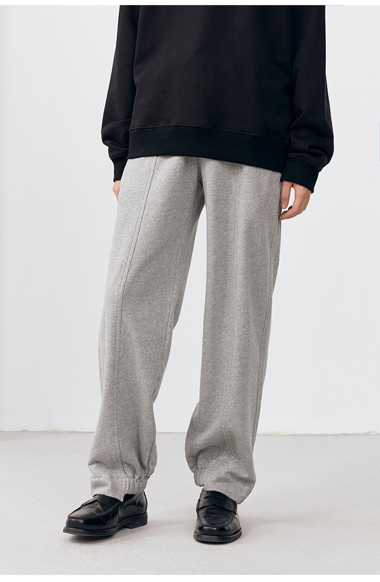 Relaxed Pin-Tuck Sweatpants