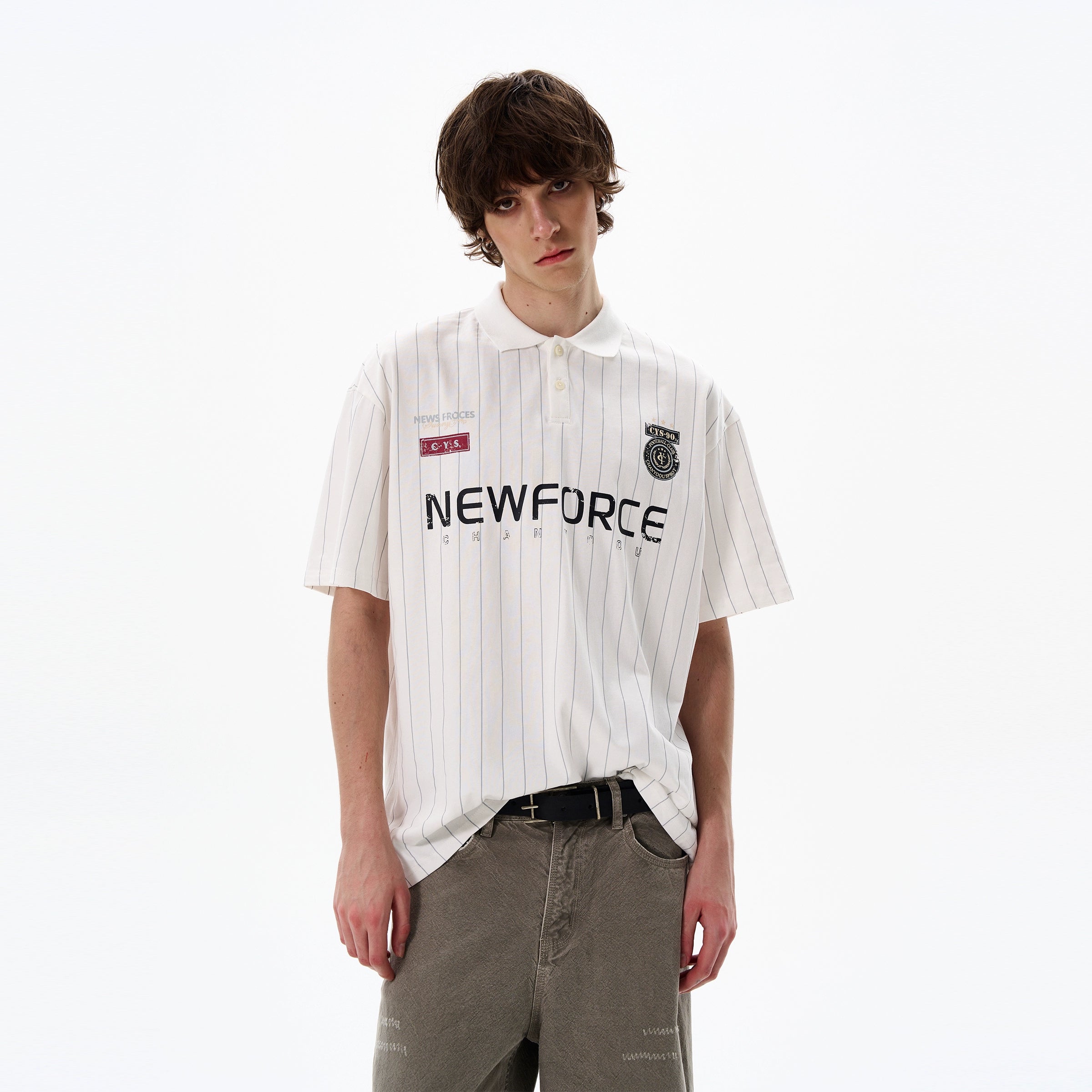 Pinstripe Varsity Energy Polo Shirt