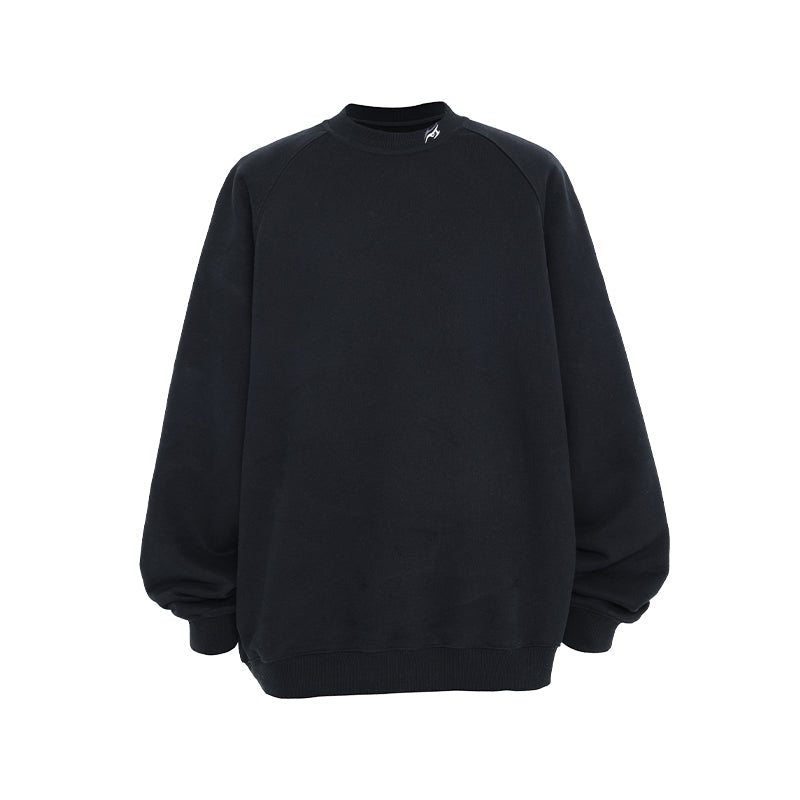 Heavyweight Sweater with Basic Embroidered Logo - chiclara