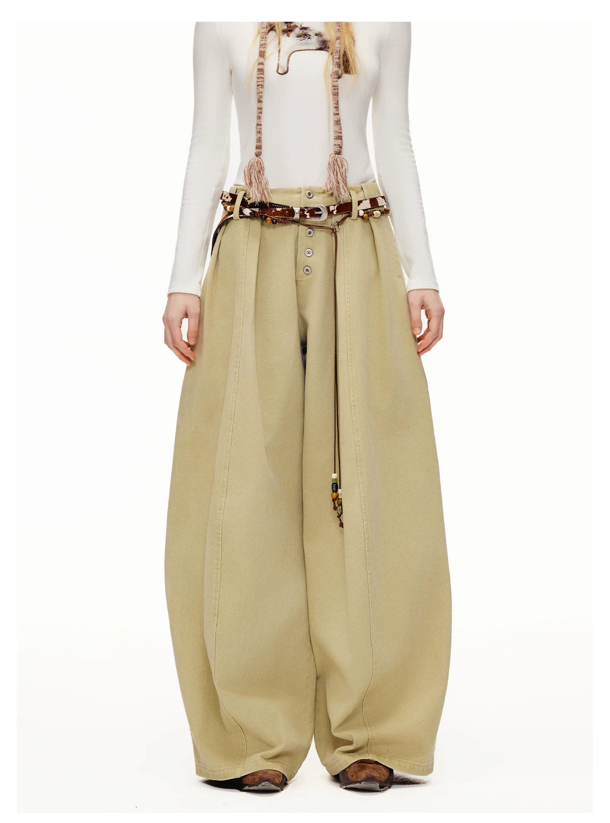Storybook Stable Wide‑Leg Trousers
