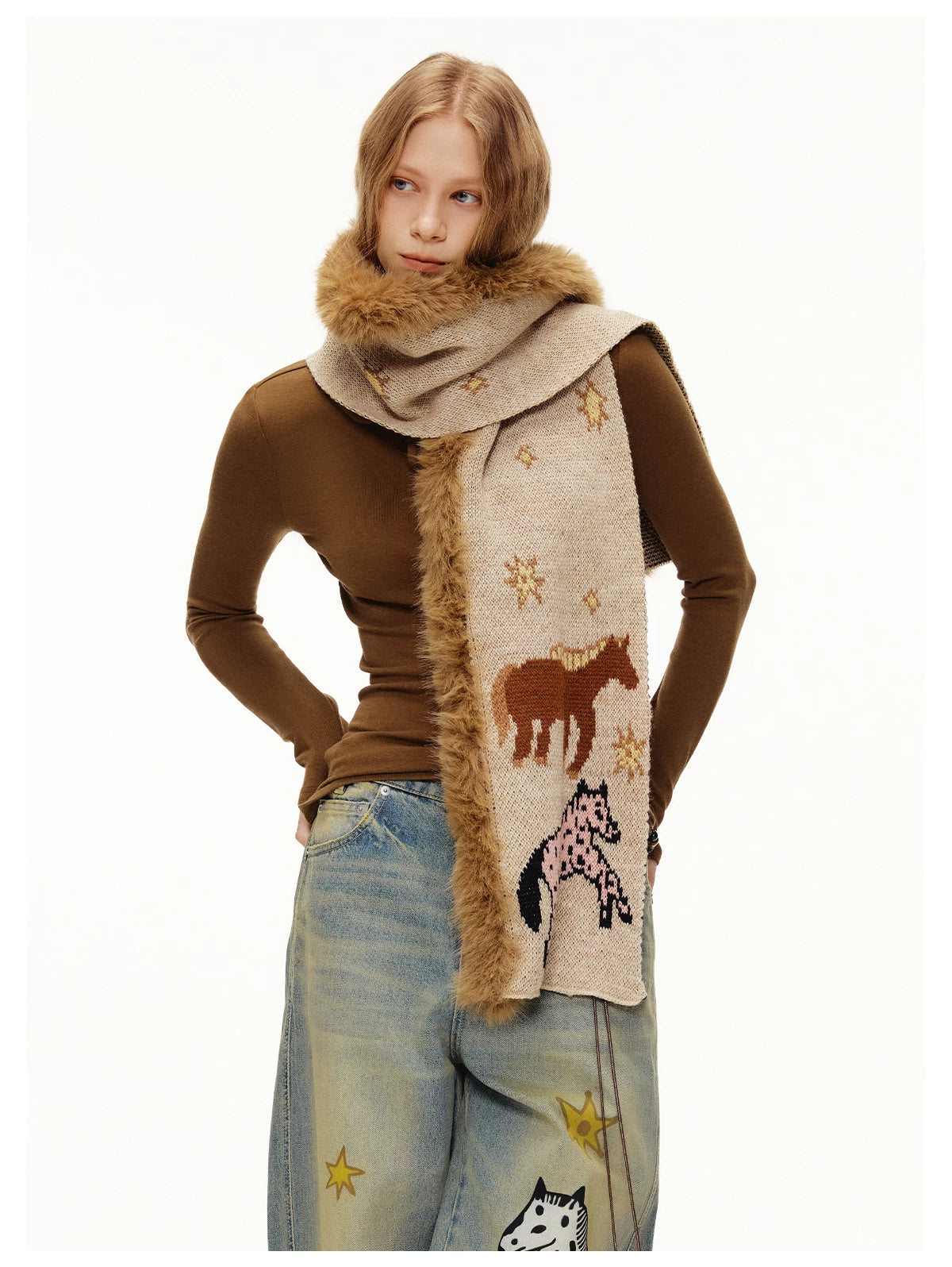 Starlight Pony Meadow Furry Scarf