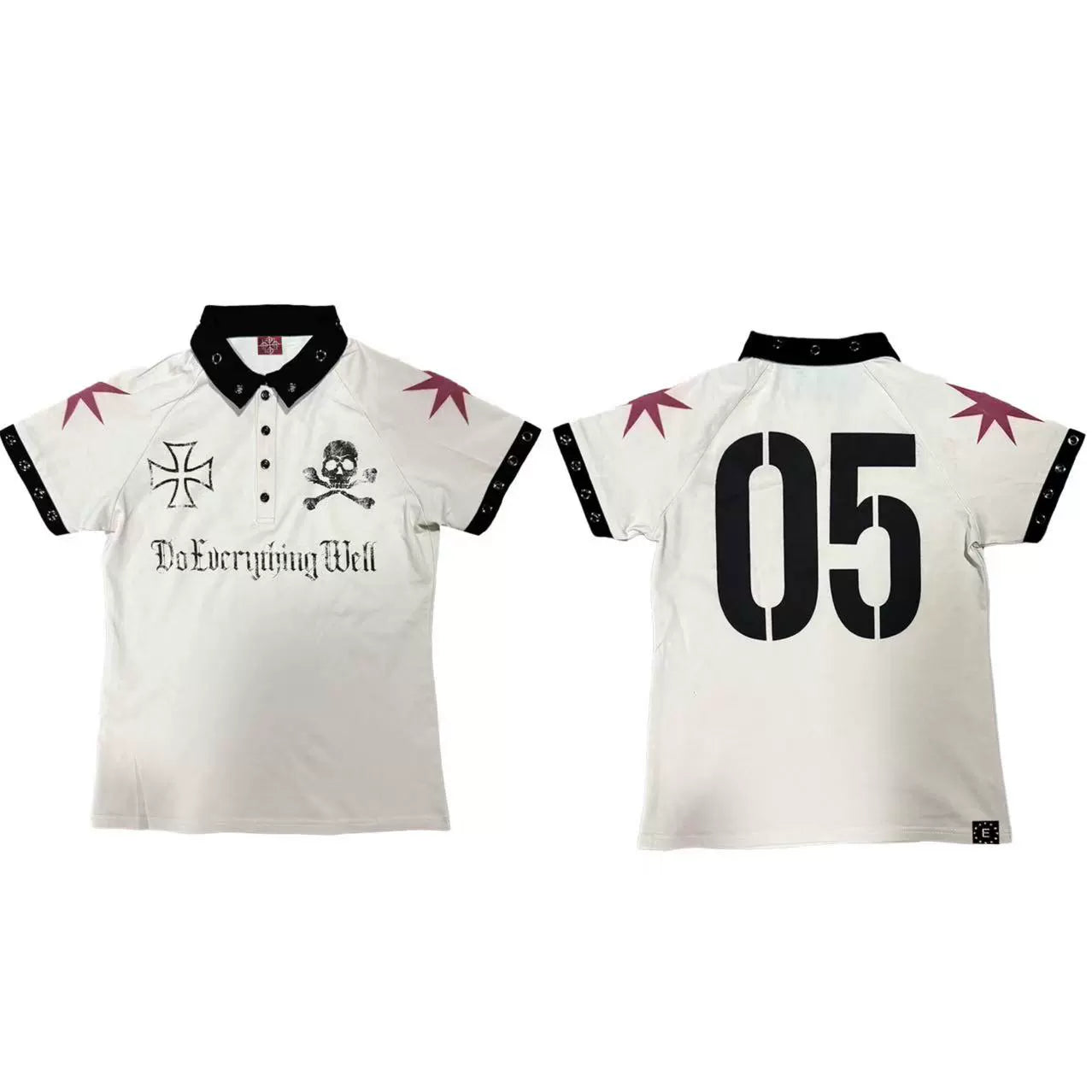 CrimsonStar 05 Skull Crest Polo Shirt