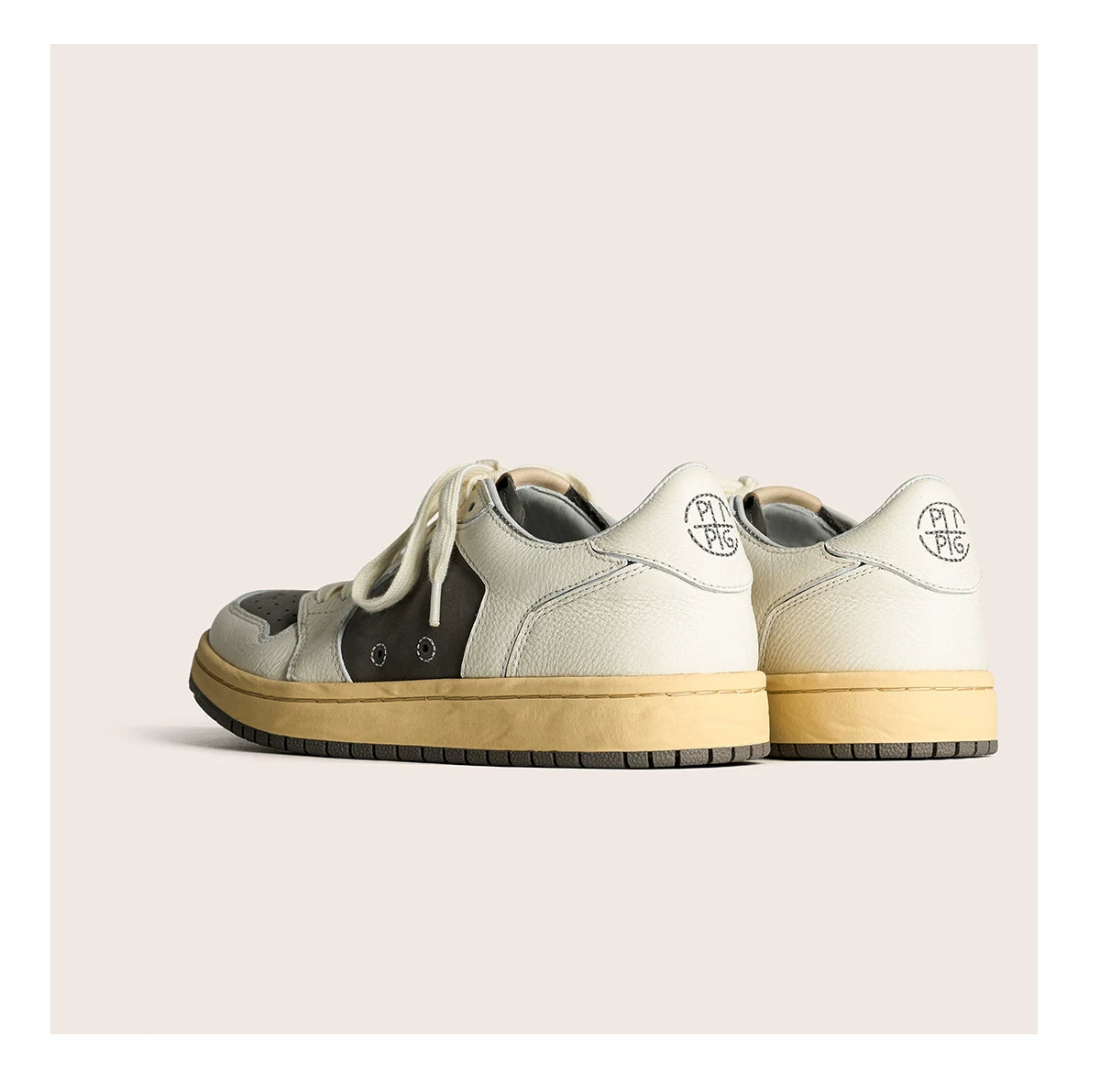 Vintage Court Cowhide Leather Sneakers