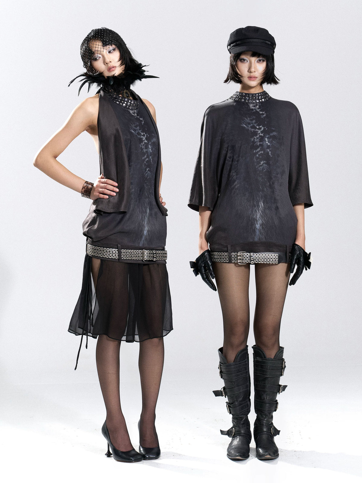 Nocturne Studded Mock Neck Top