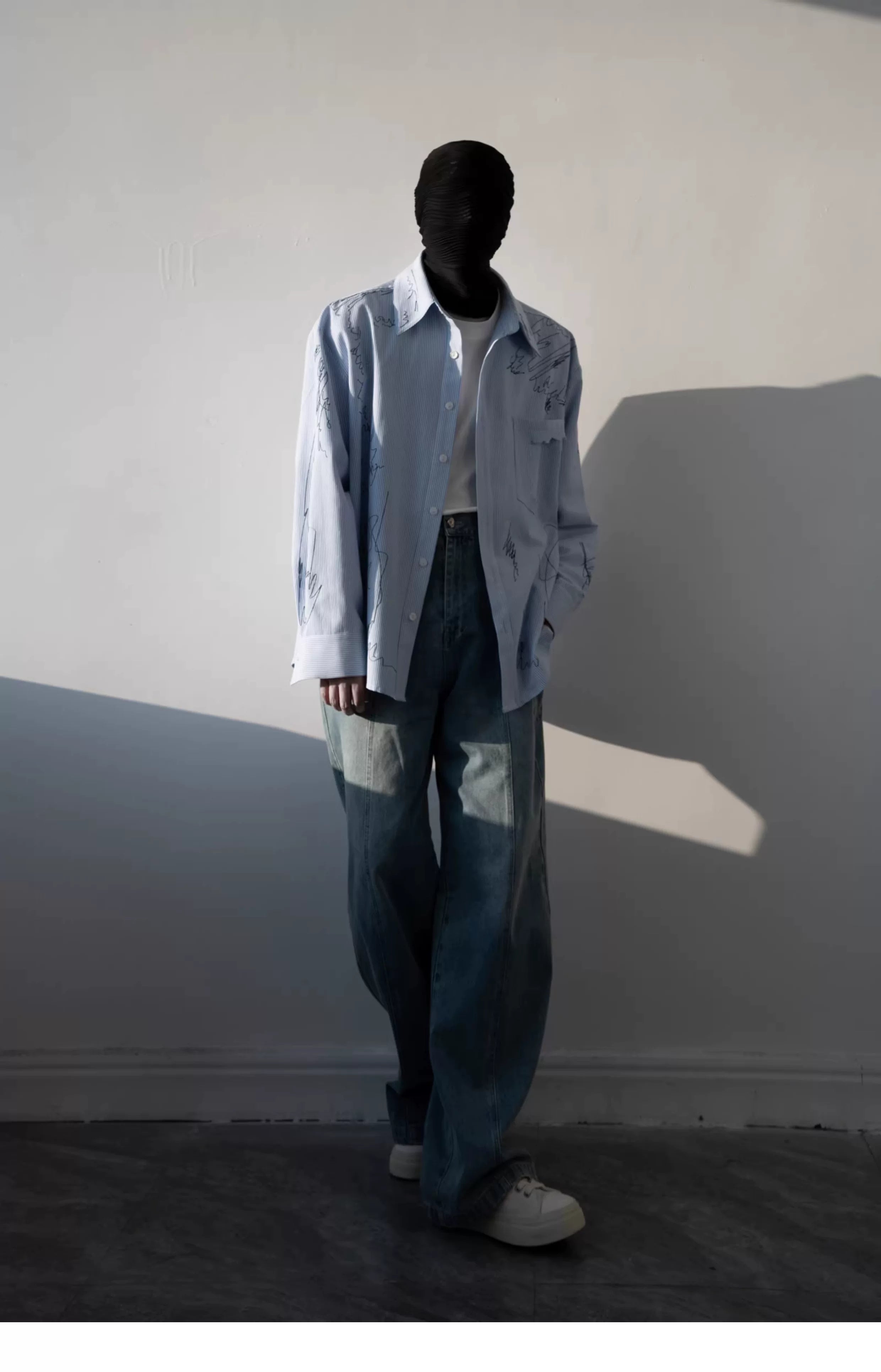 Skyline Scribble Stripe Shirt