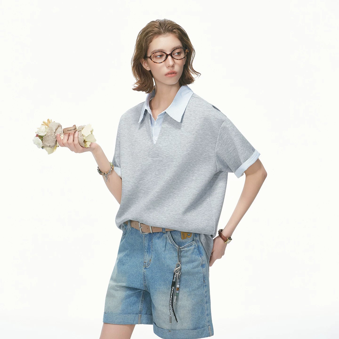 Collarblend Jersey Polo Tee