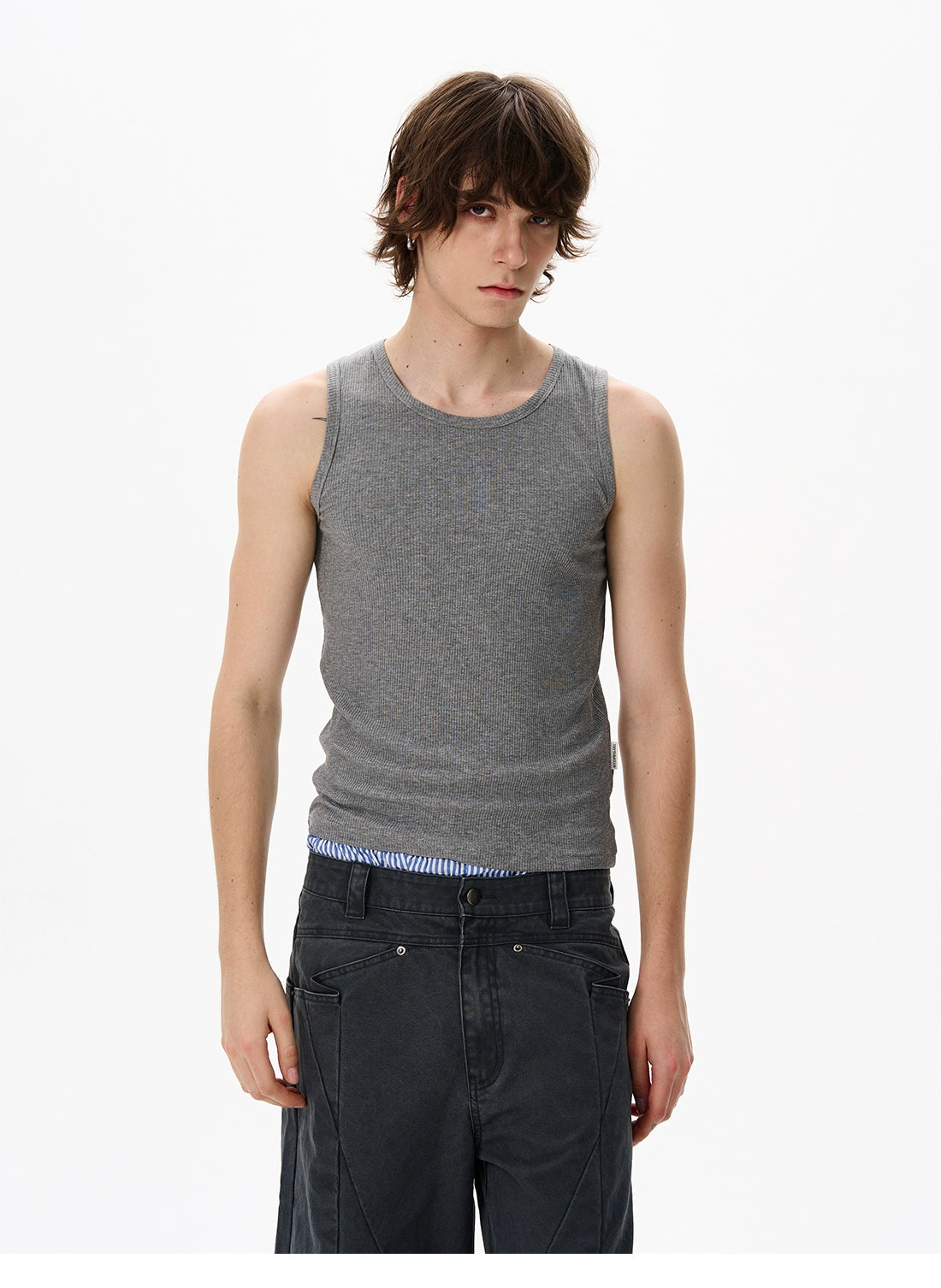 Ribbed Cotton Tank Top