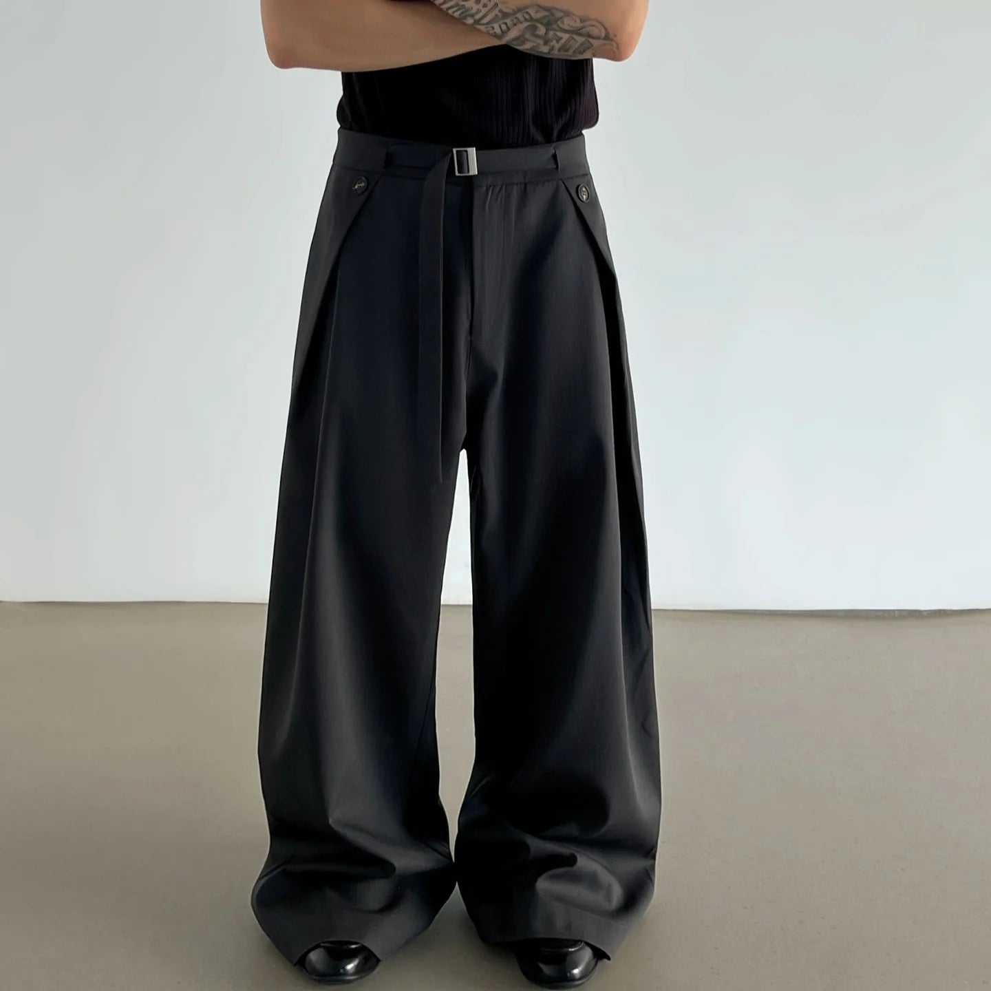Obsidian Flow Wide Trousers