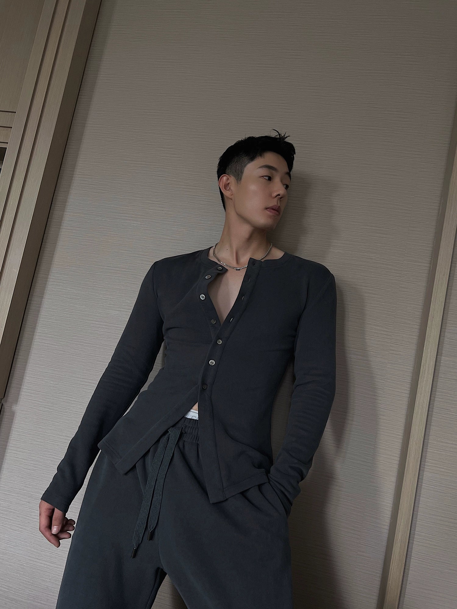 Dark Gray Casual Home Suit