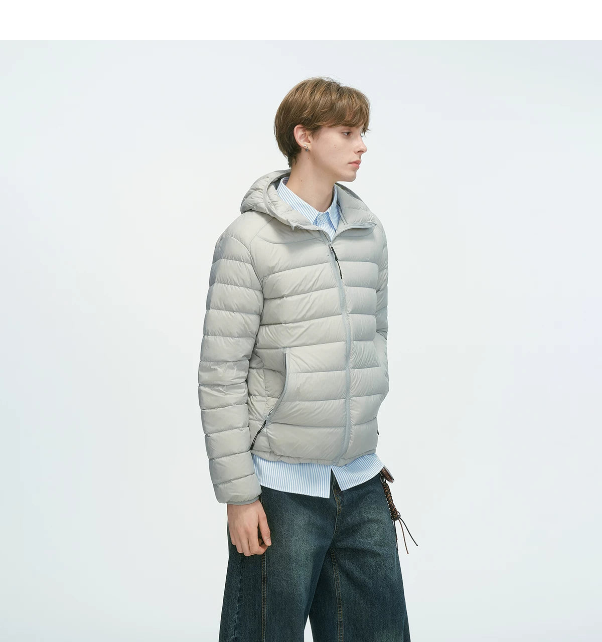 Frostbeam Dual-Tone Puffer Hoodie