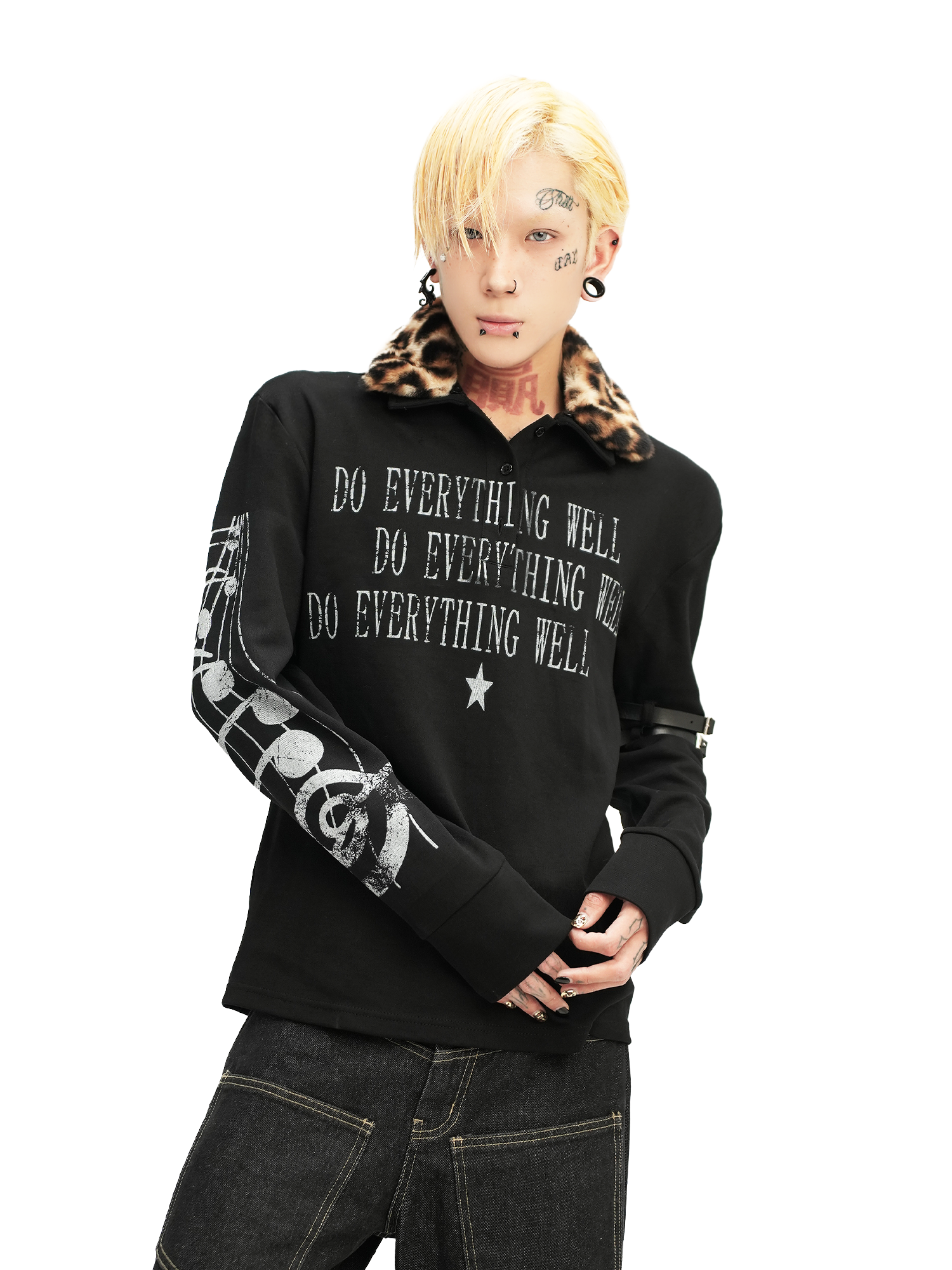 Leopard Anthem Treble Star Longsleeve
