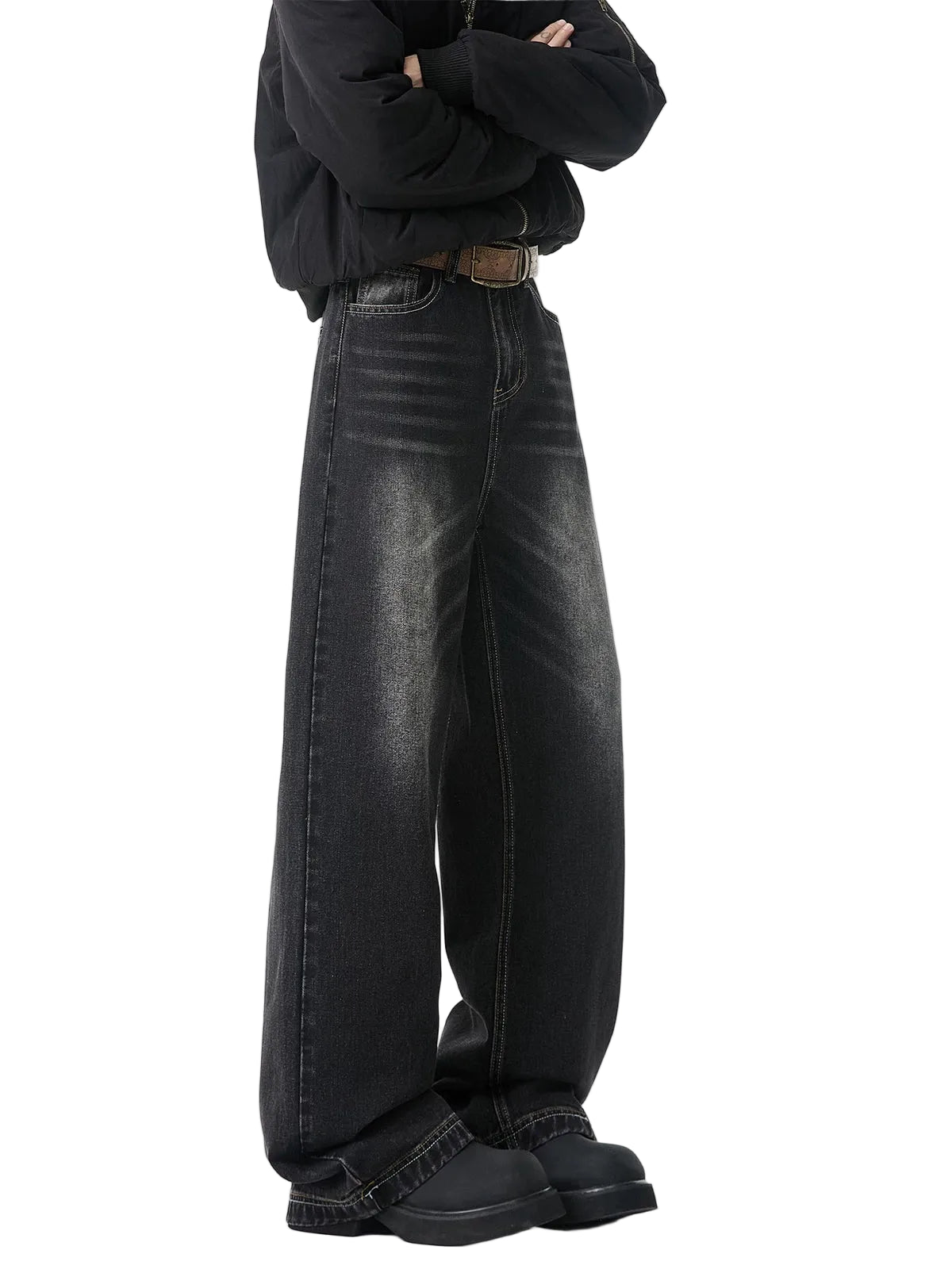 Fade Lane Wide-Leg Jeans