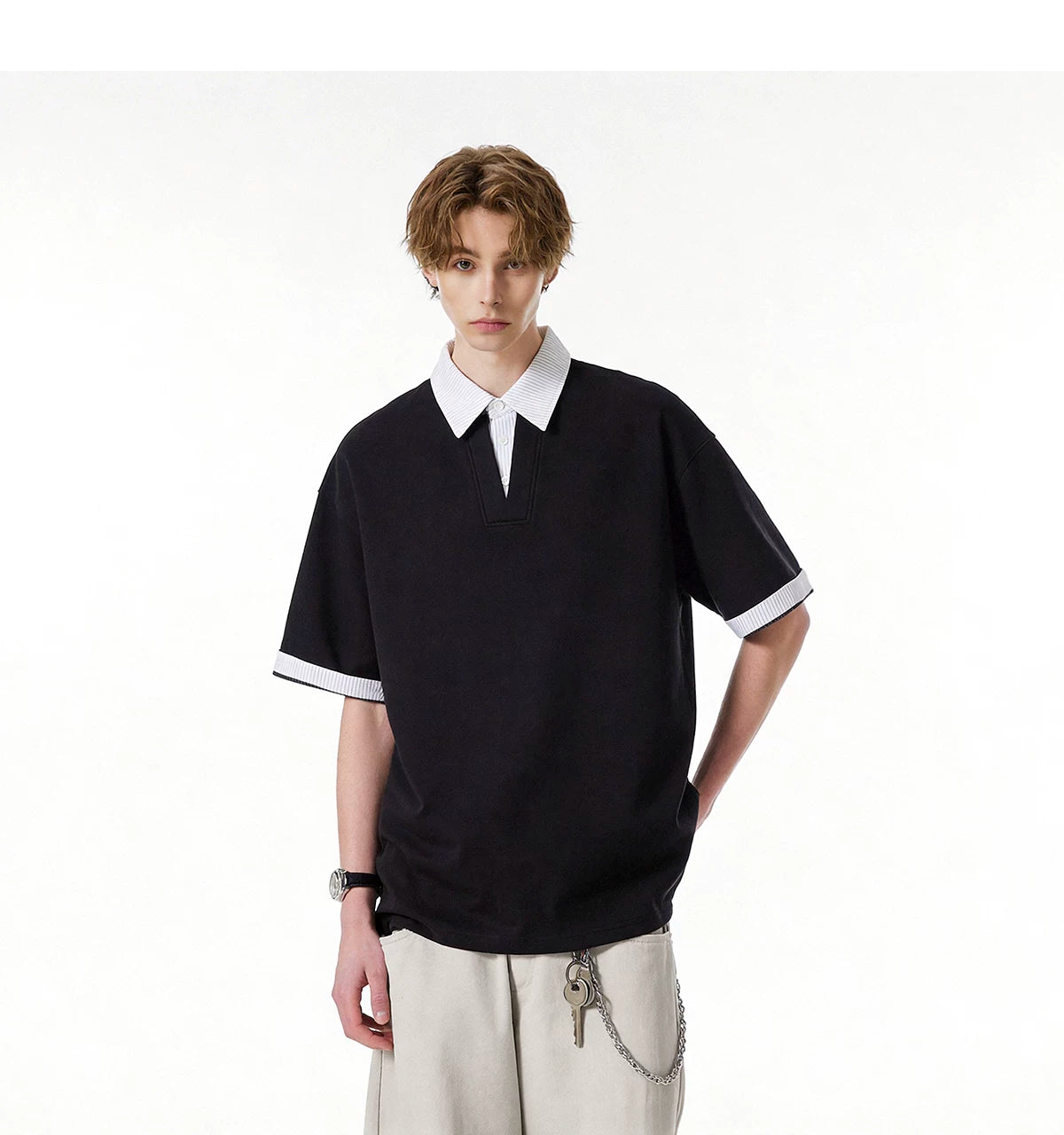 Collarblend Jersey Polo Tee