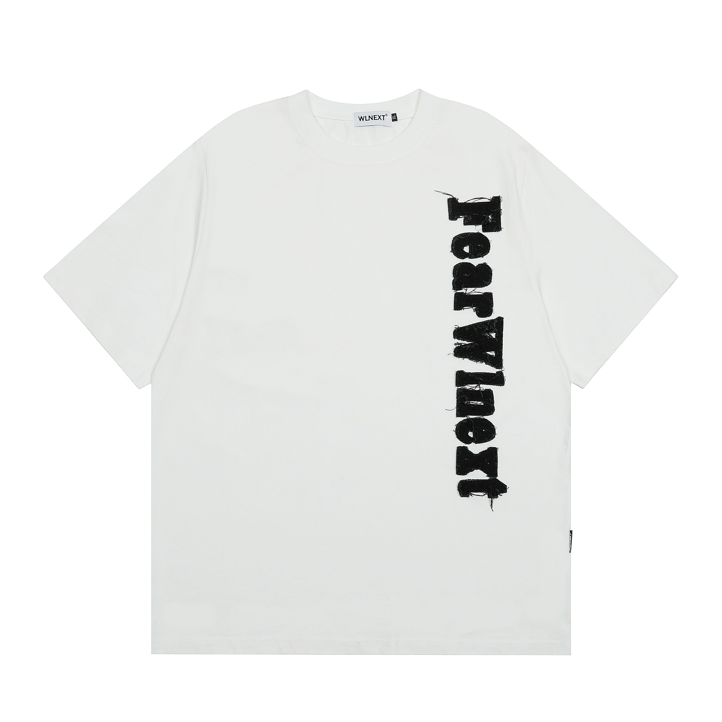 Fuzzy Script Vertical Tee
