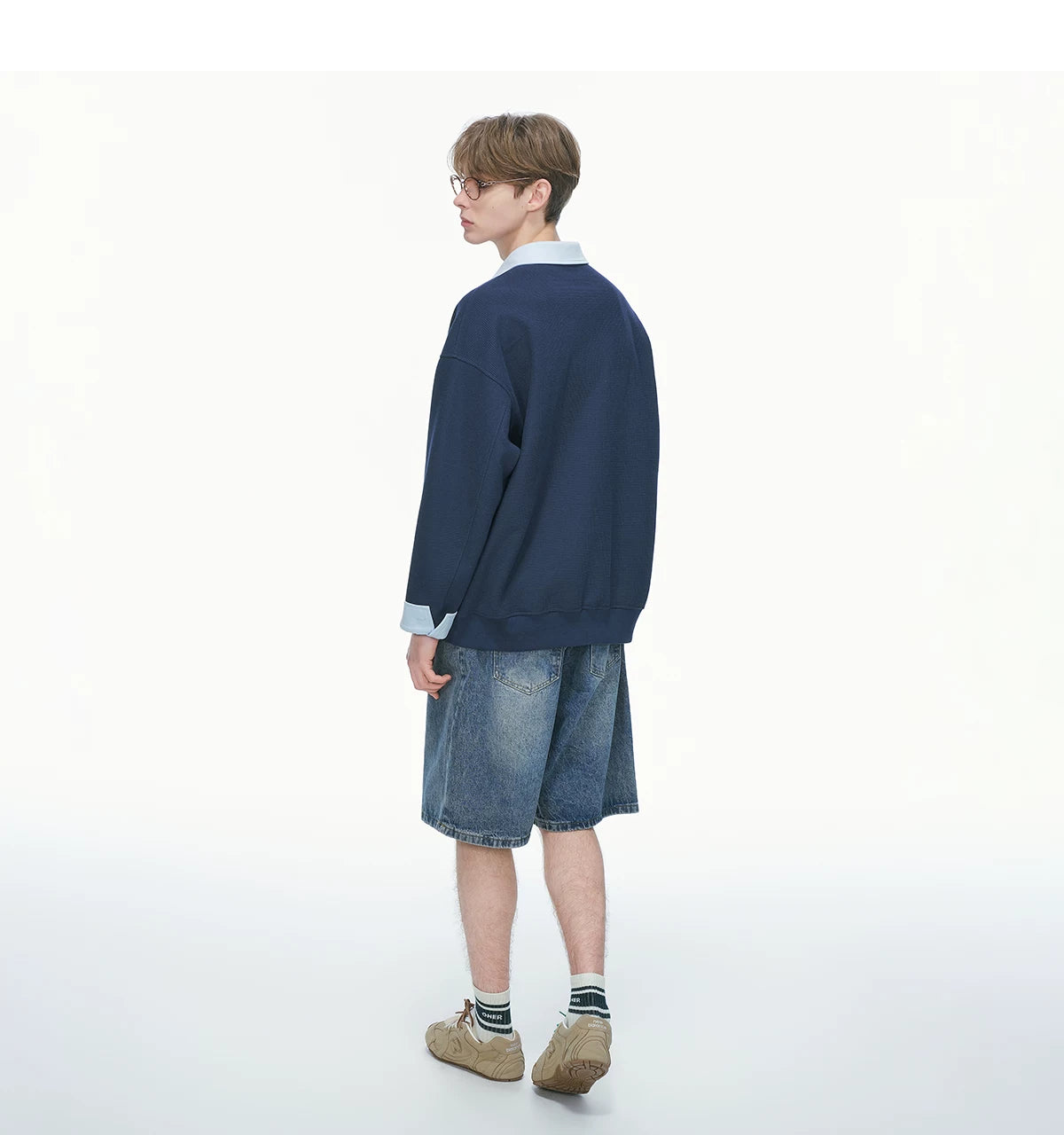 Varsity Collar Rugby Sweatshirt