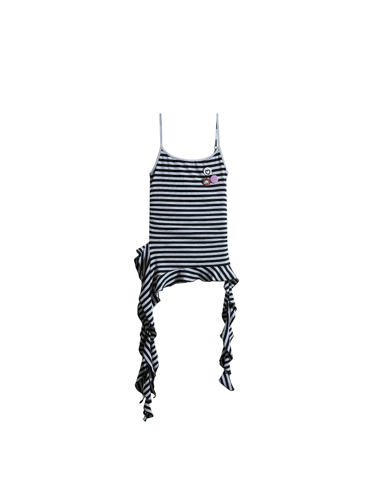 Ruffle Asymmetrical Tank Top