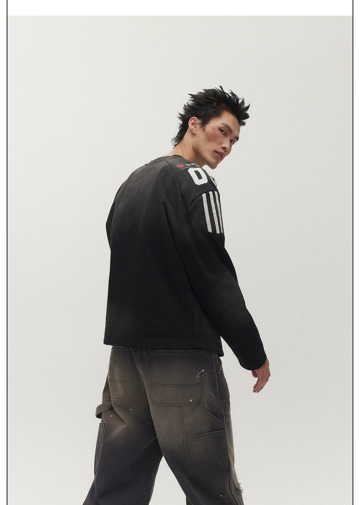 Shadow League 05 V-Neck Jersey Top