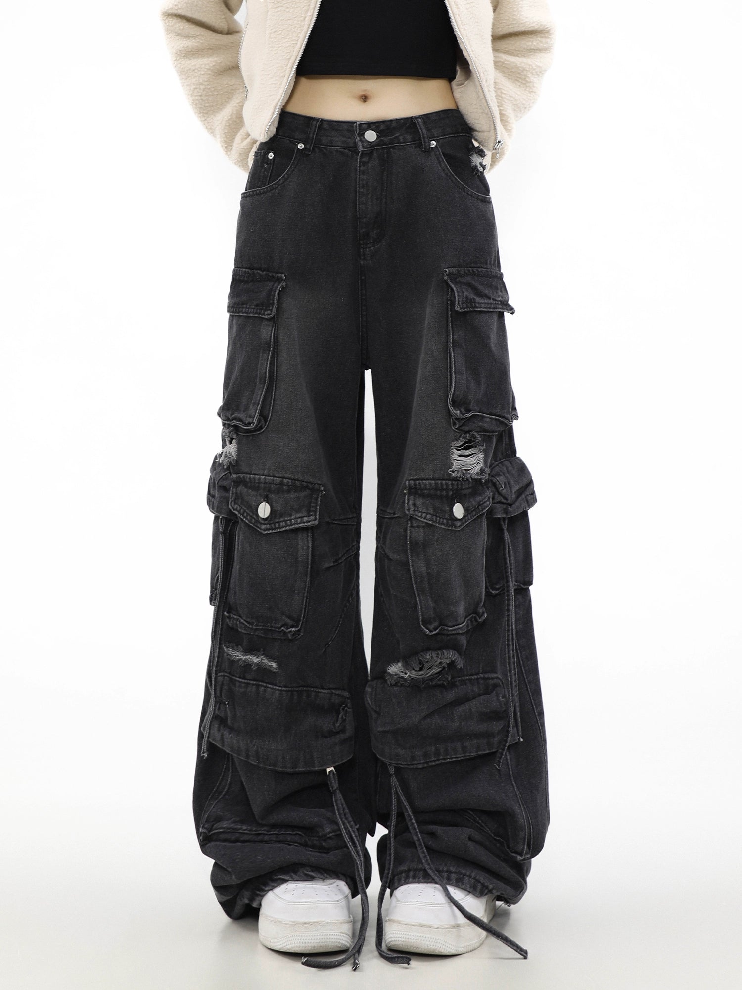 Rogue Stack Multi-Pocket Cargo Jeans