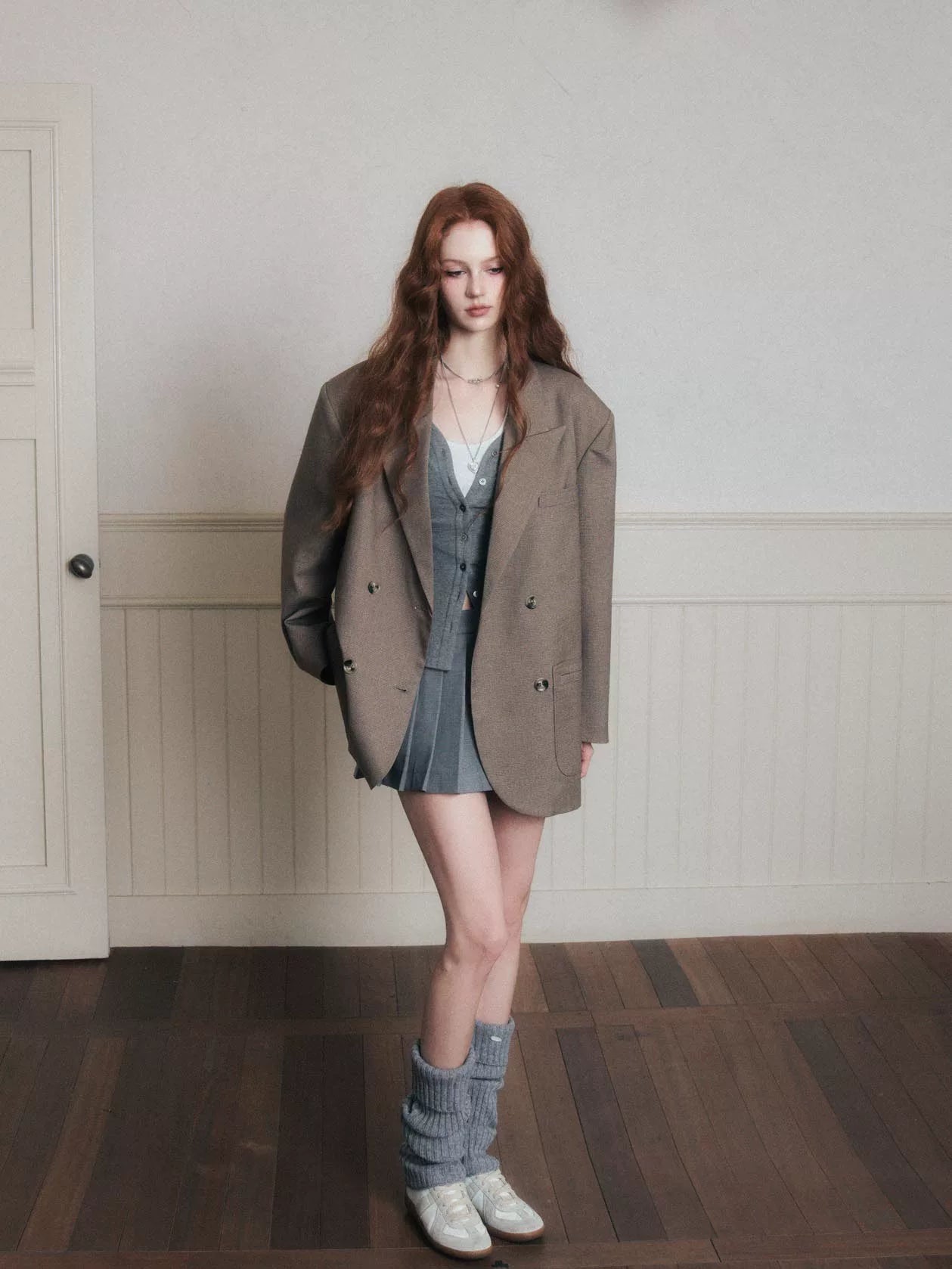 Urban Tailored Double‑Breasted Blazer