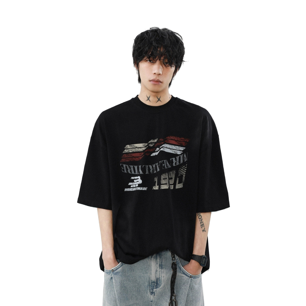 Gridline Drift Graphic Oversized Tee
