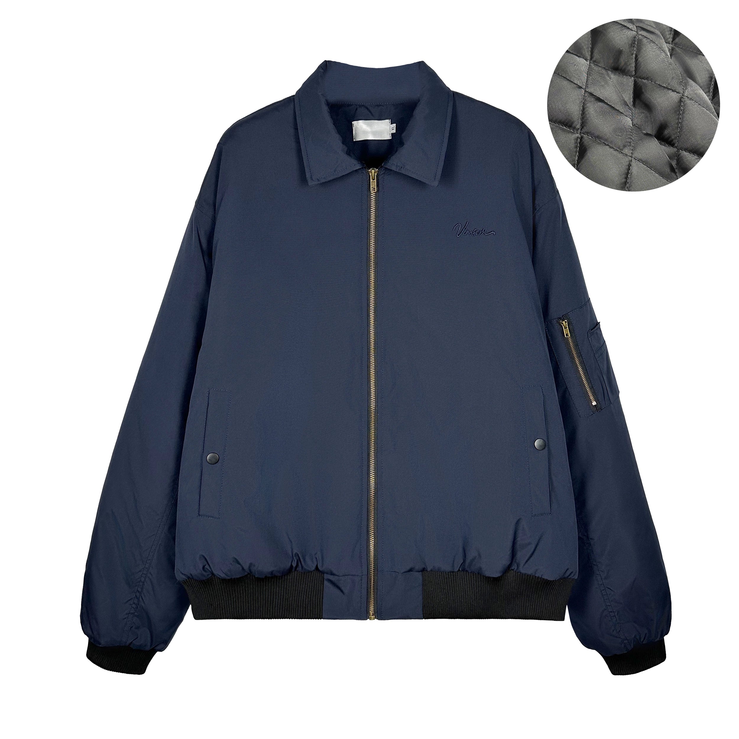 Harborline Ember Zip Bomber Jacket