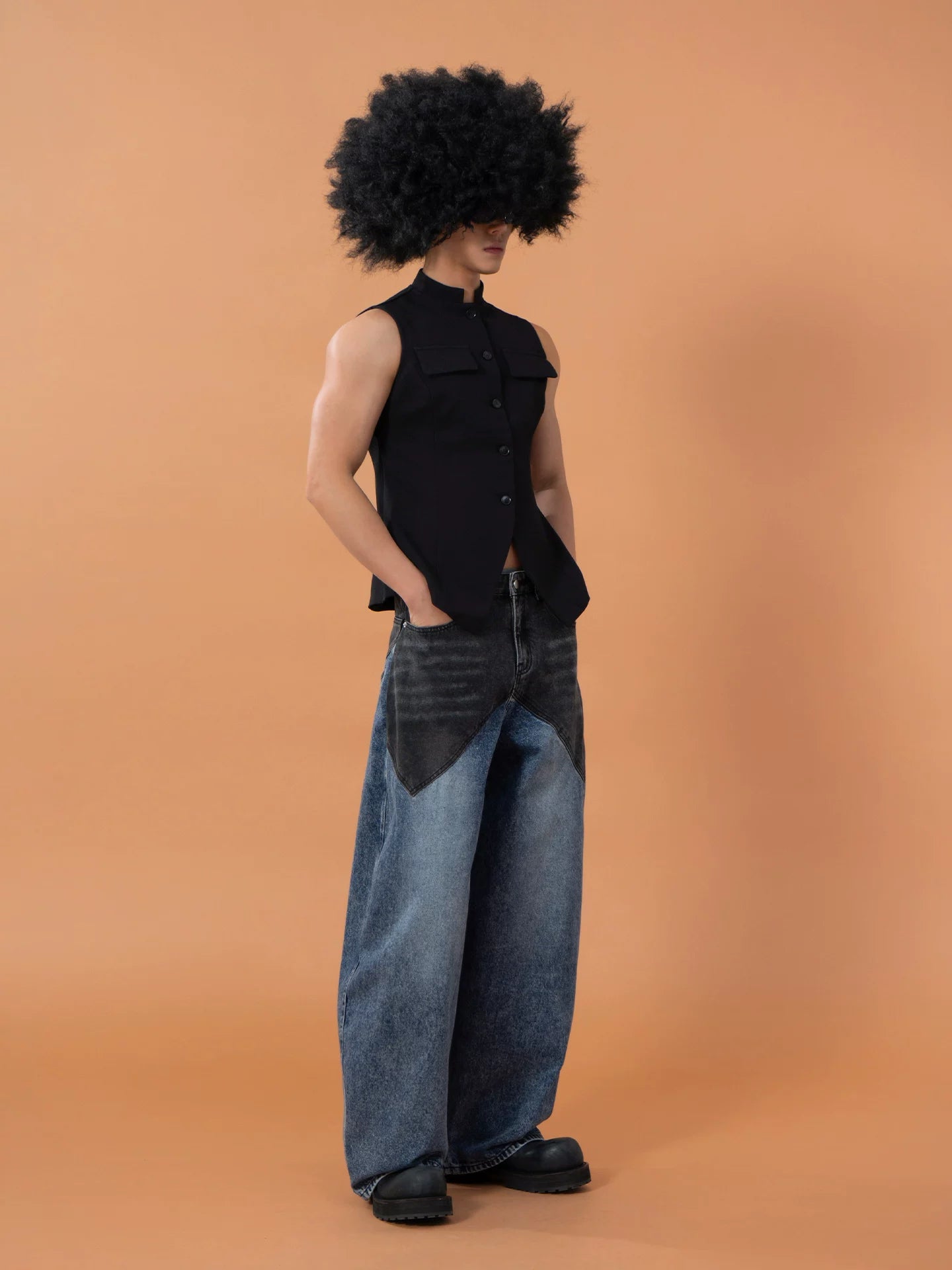 Midnight Mandarin Tailored Vest