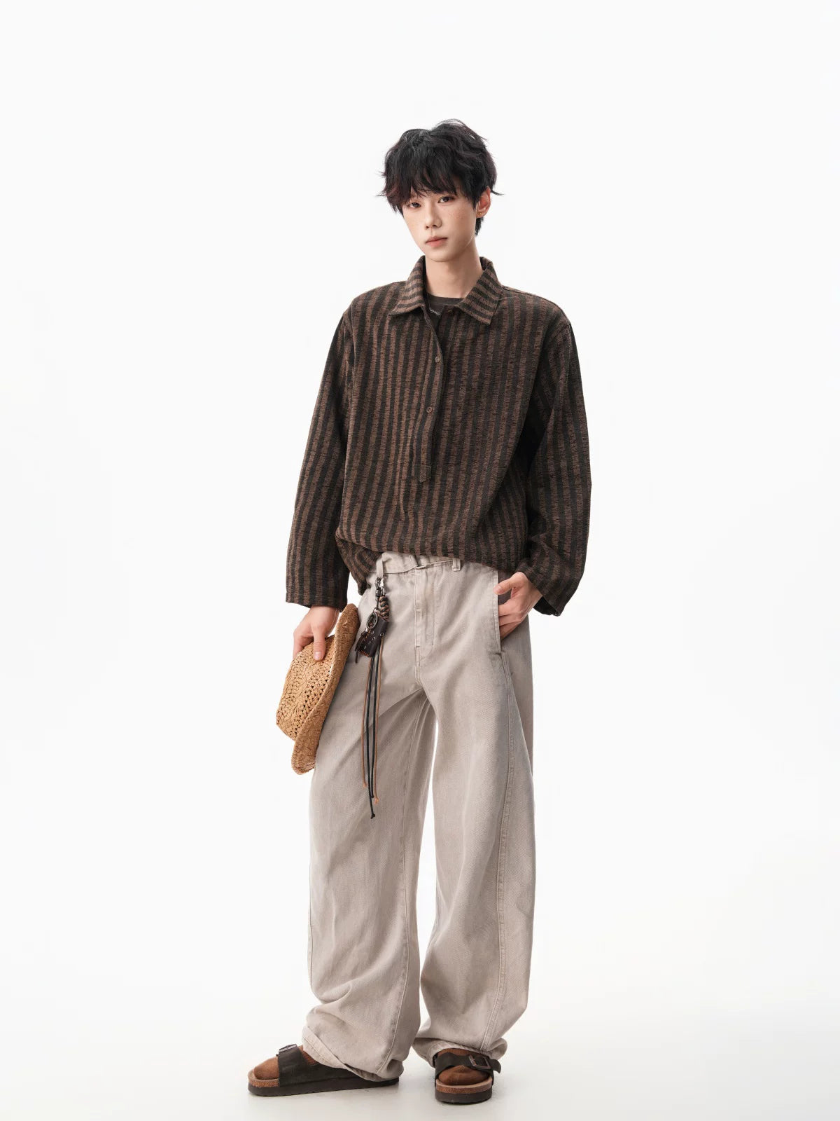 Hazel Loom Textured Stripe Shirt