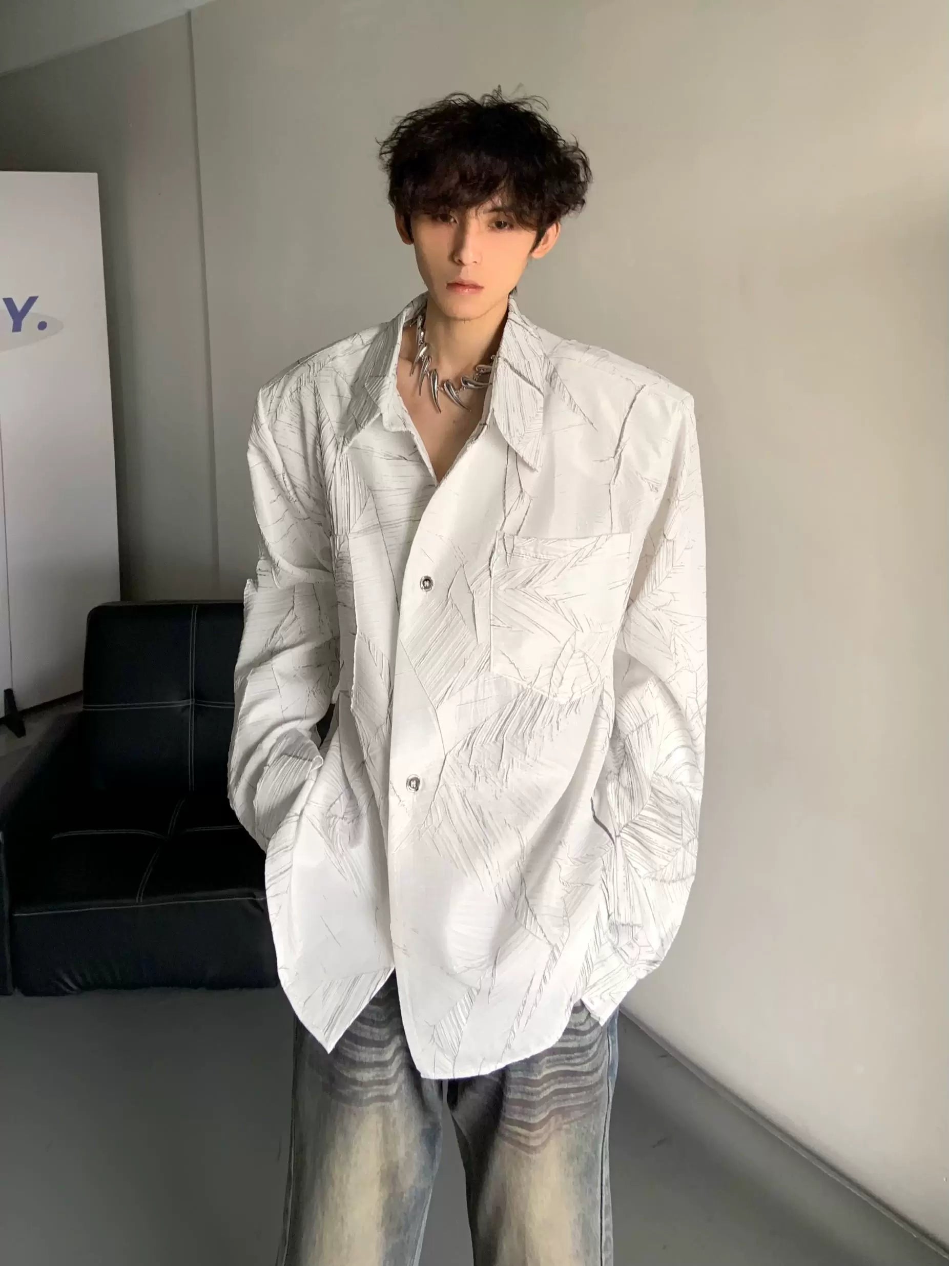 Frost Etch Oversize Shirt