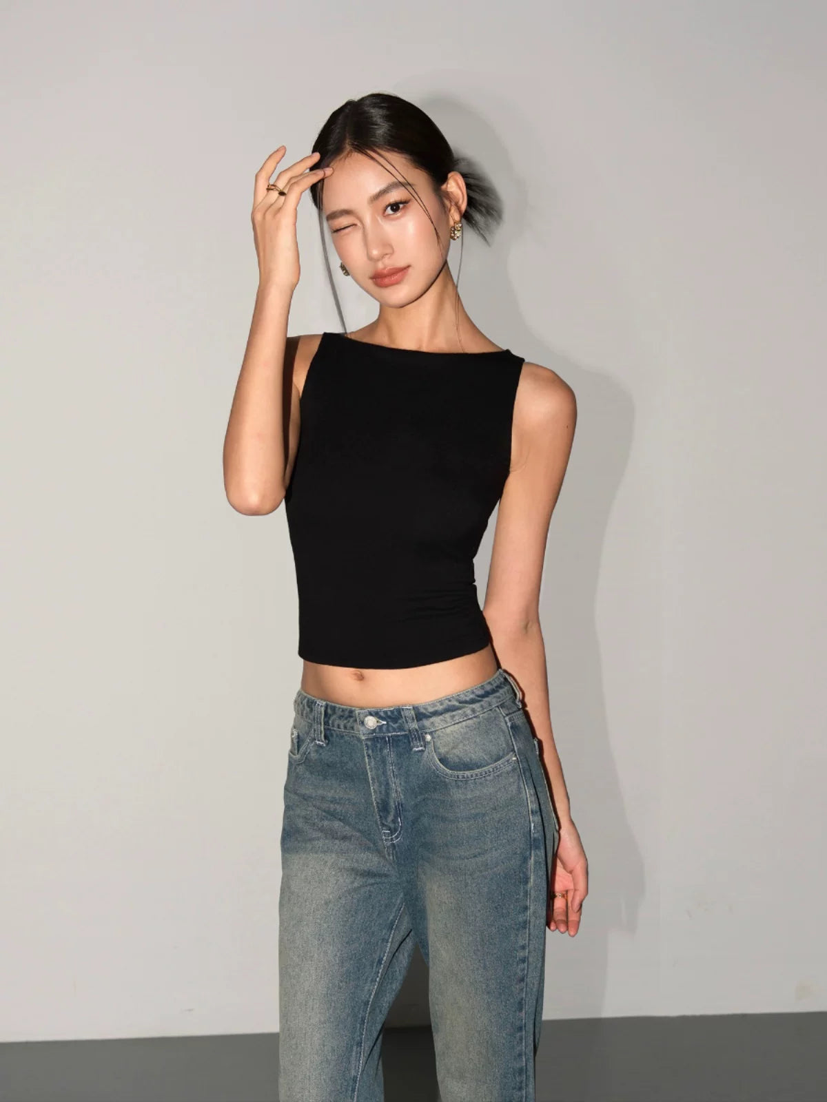 Contour Palette Ribbed Crop Tanks