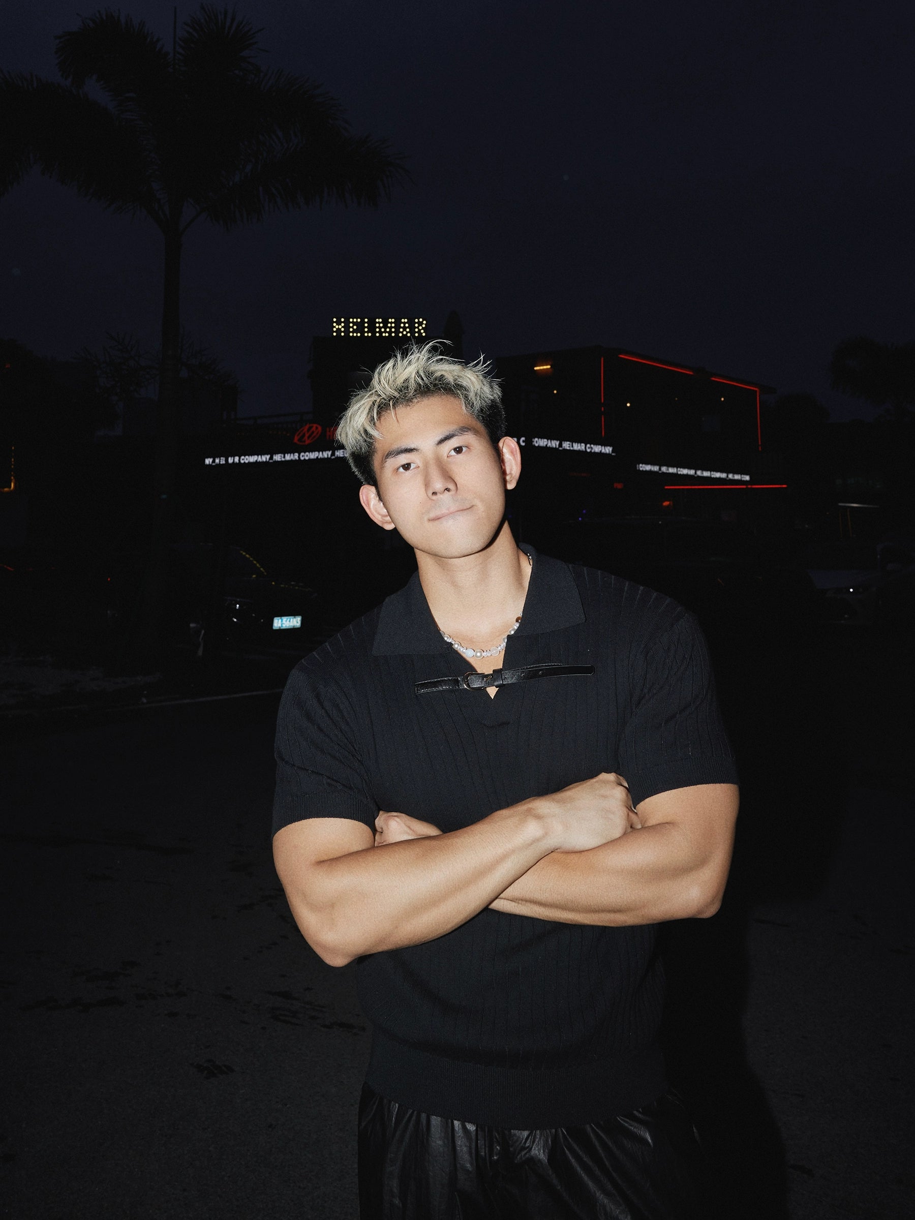 Ribbed Knit Short Sleeve Polo with Front Tie Detail