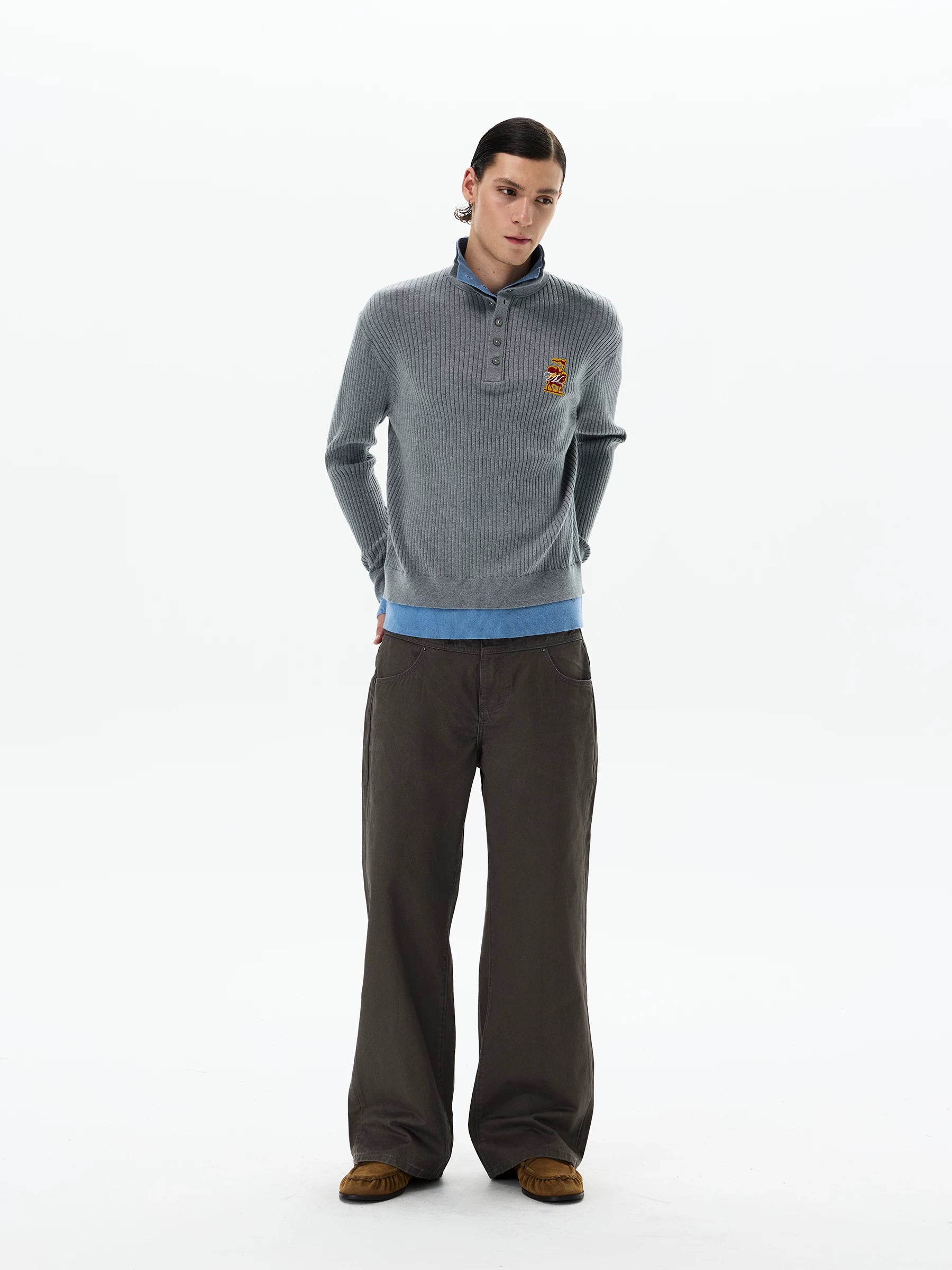 Drape Wide Chino Pants
