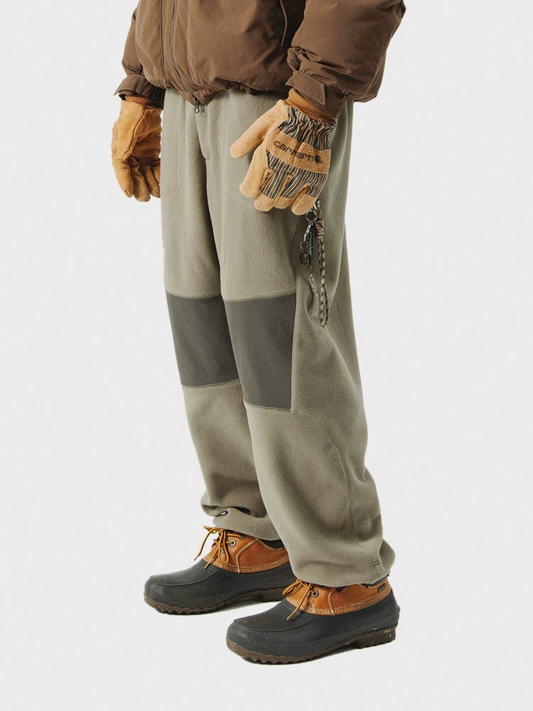 Panelled Fleece Utility Track Pants
