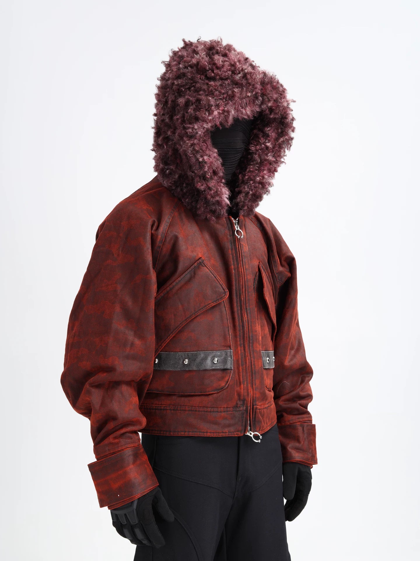 Ember Faux-Shearling Hooded Bomber