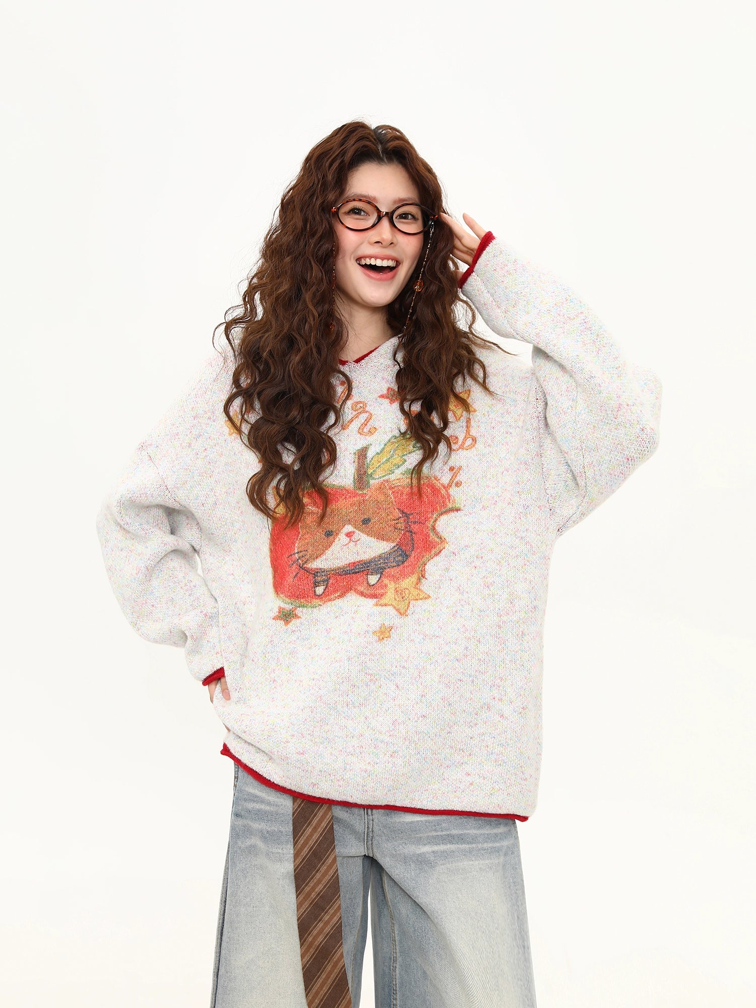 Autumn Kitty Apple Pie Knit Sweater