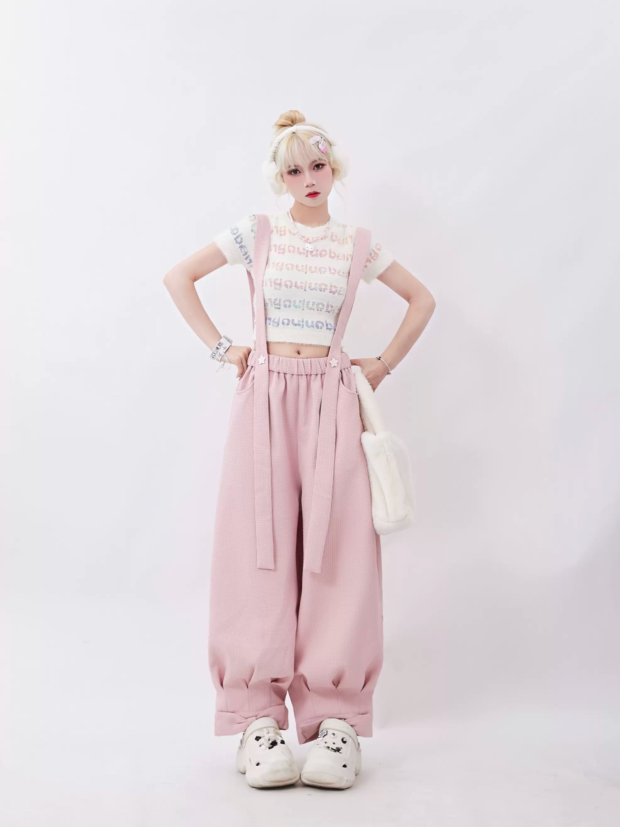 Ribbon Design Casual Pants - chiclara