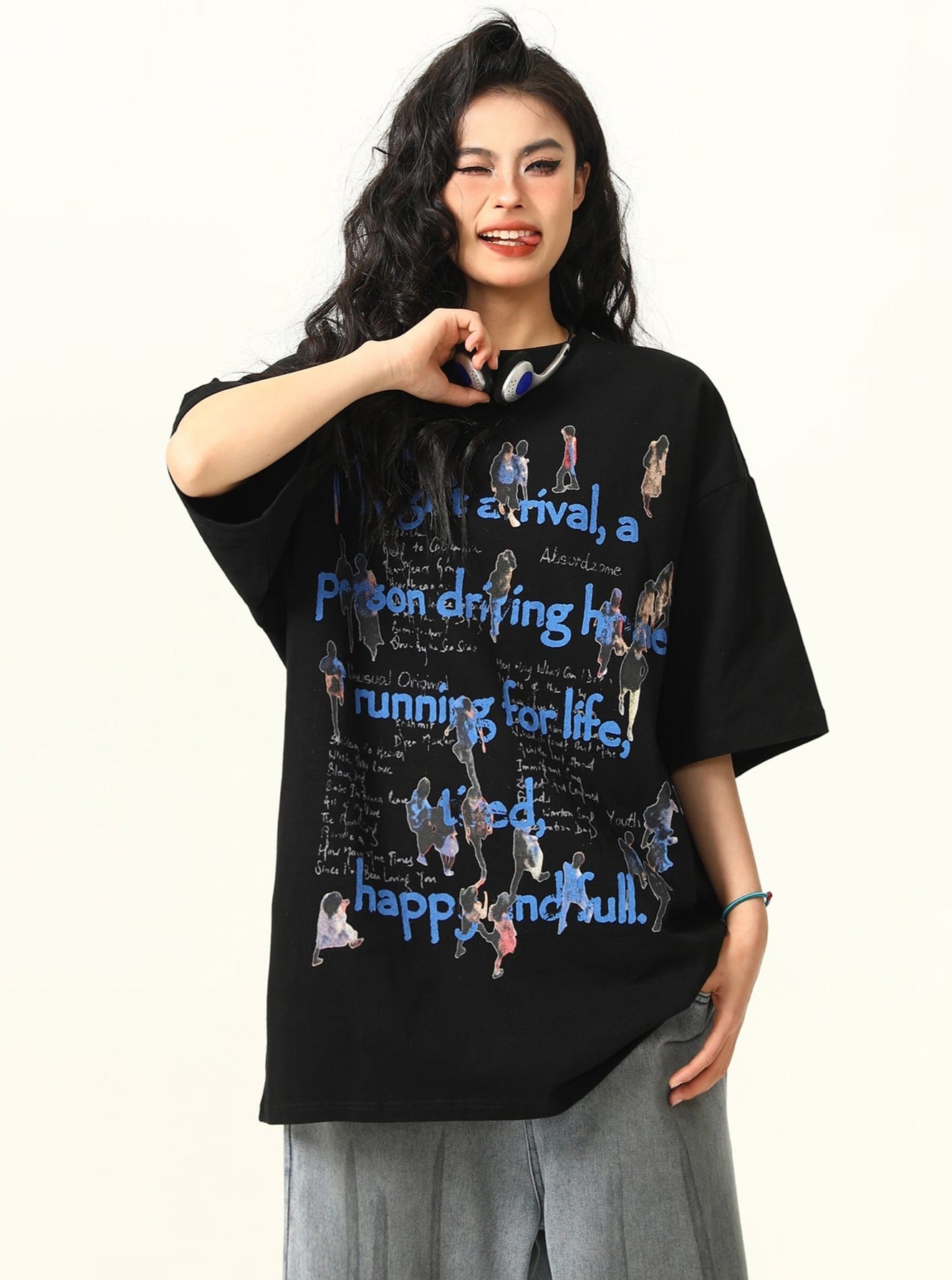 Streetwear Graphic Design Oversized T-Shirt