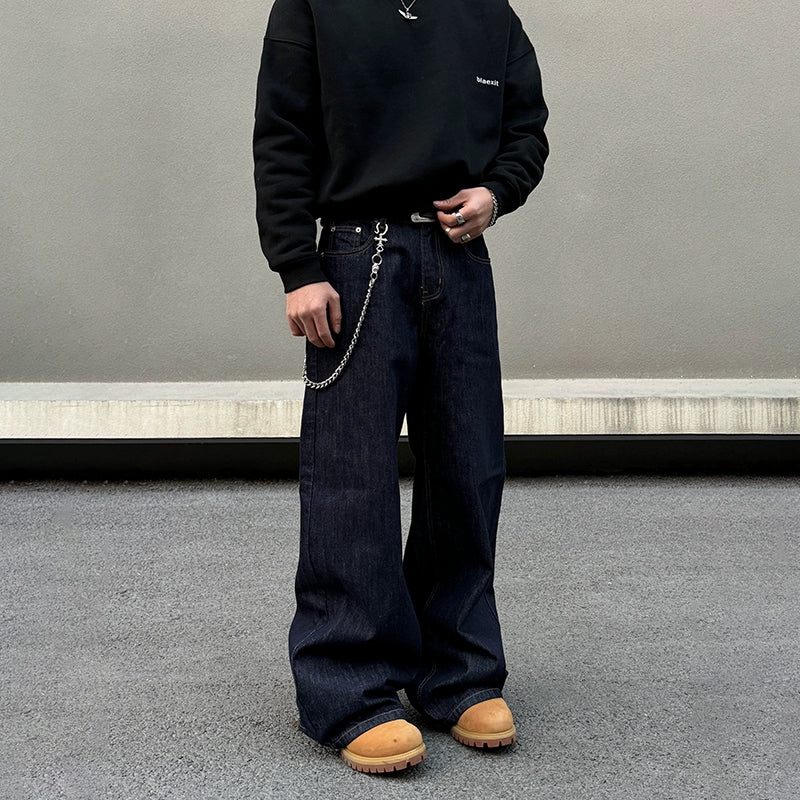 Midnight Dock Loose Denim Pants