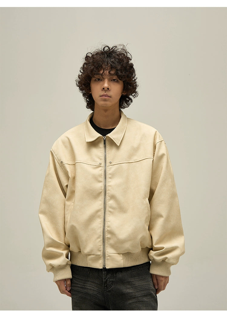 Vintage Faux Leather Jacket